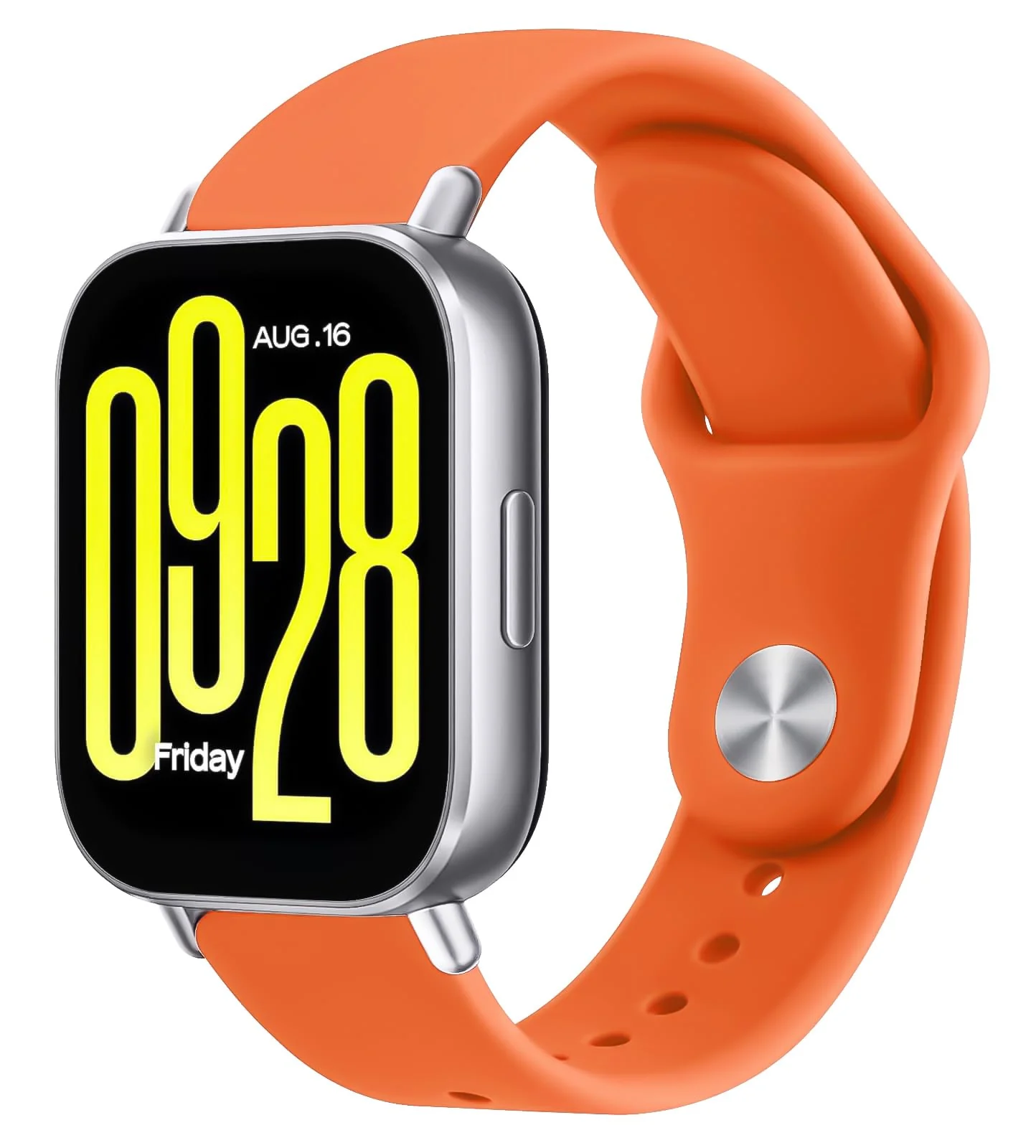 DL3 Mobilak Straps Compatible with Xiaomi Redmi Watch 5 Active/Redmi Watch 5 Lite Bracelets for Men Women, 22mm Soft Silicone Strap, Waterproof Adjustable Band Sports Replacement - Orange