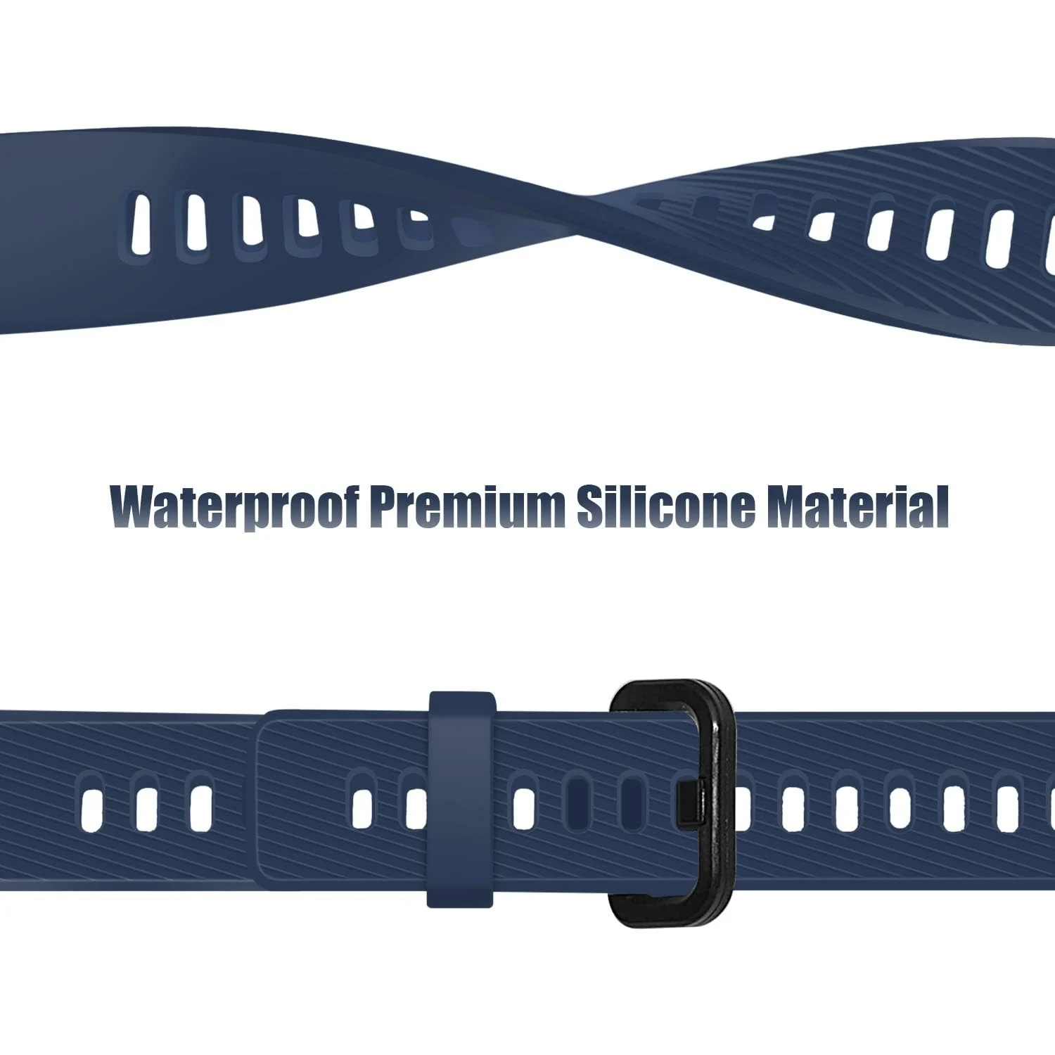 DL3 Mobilak Strap Compatible with Huawei Band 4 Pro/Huawei Band 3 Pro/Huawei Band 3, Soft Silicone Sports Bracelet for Huawei Band 4 Pro/Band 3 Pro/Band3 - Blue