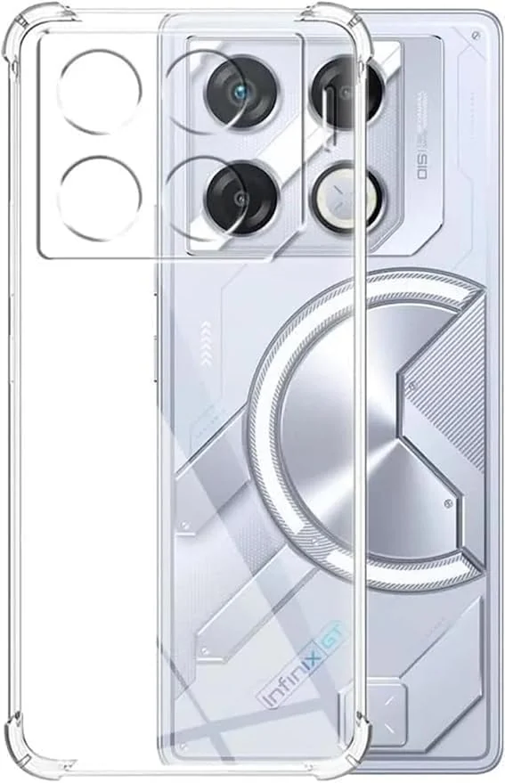 DL3 Mobilak Clear TPU Case for Infinix GT 10 Pro, Camera protection, Shock-absorbing protection, Scratch-resistant surface - Clear