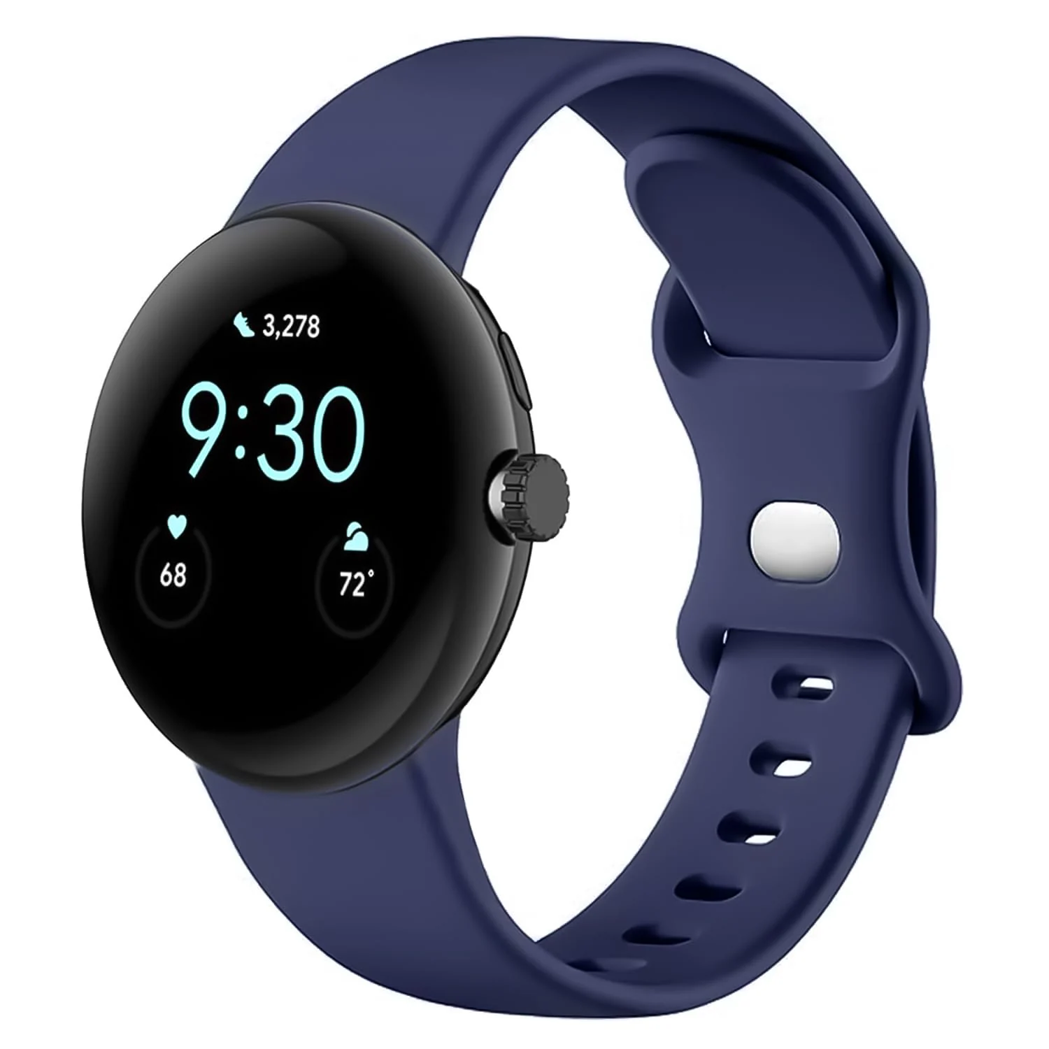 DL3 Mobilak Band Compatible with Google Pixel Watch 1/2/3/4 (41mm), Soft Silicone Sport Replacement Straps Bracelet for Google Pixel Watch 41mm - Blue