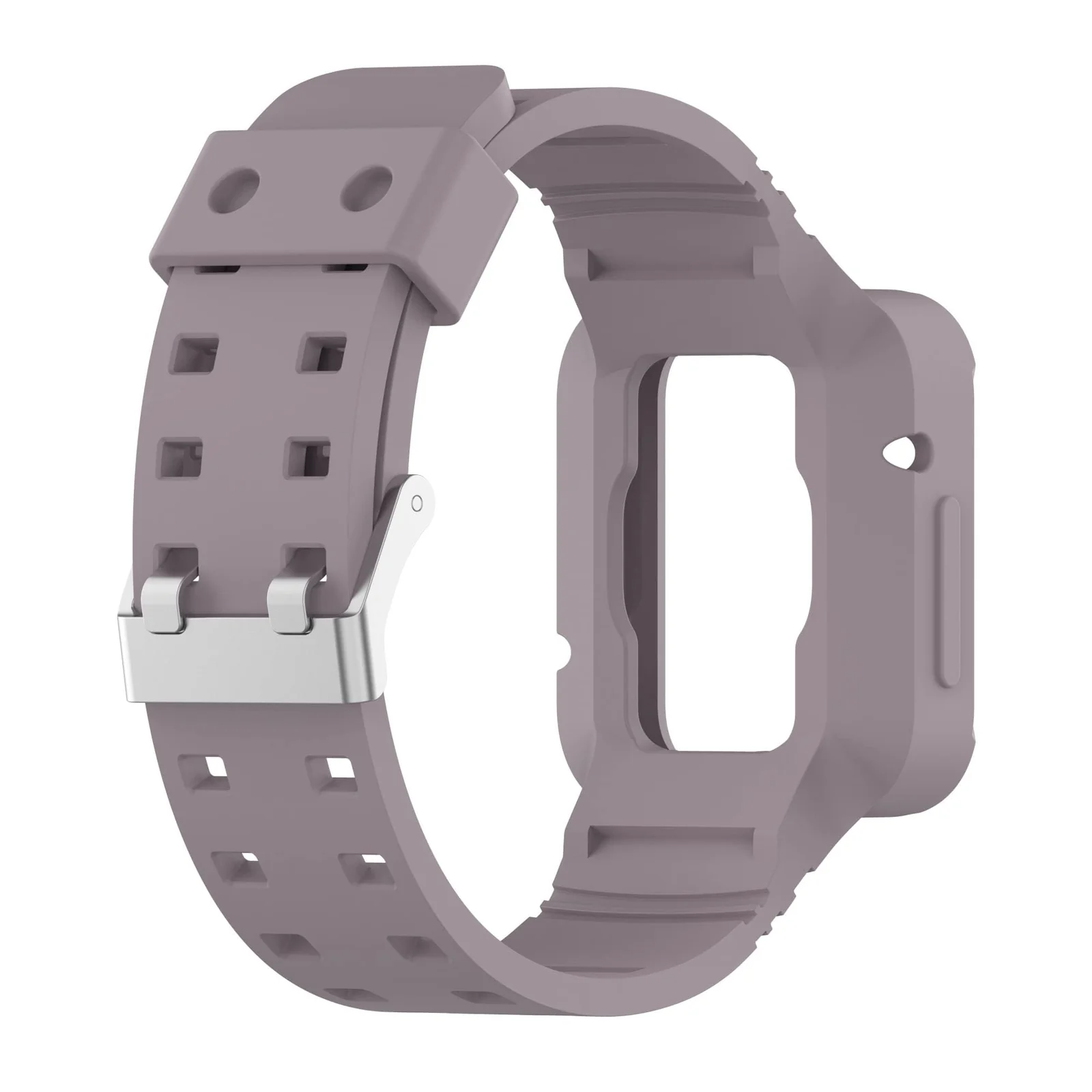 DL3 Mobilak Replacement Wrist Band Compatible with Xiaomi Redmi Watch 2 Lite/Mi Watch Lite/Poco Watch/Redmi Watch 2/Horloge 2, Adjustable Soft Silicone Wrist Strap with Cover - Roland Purple