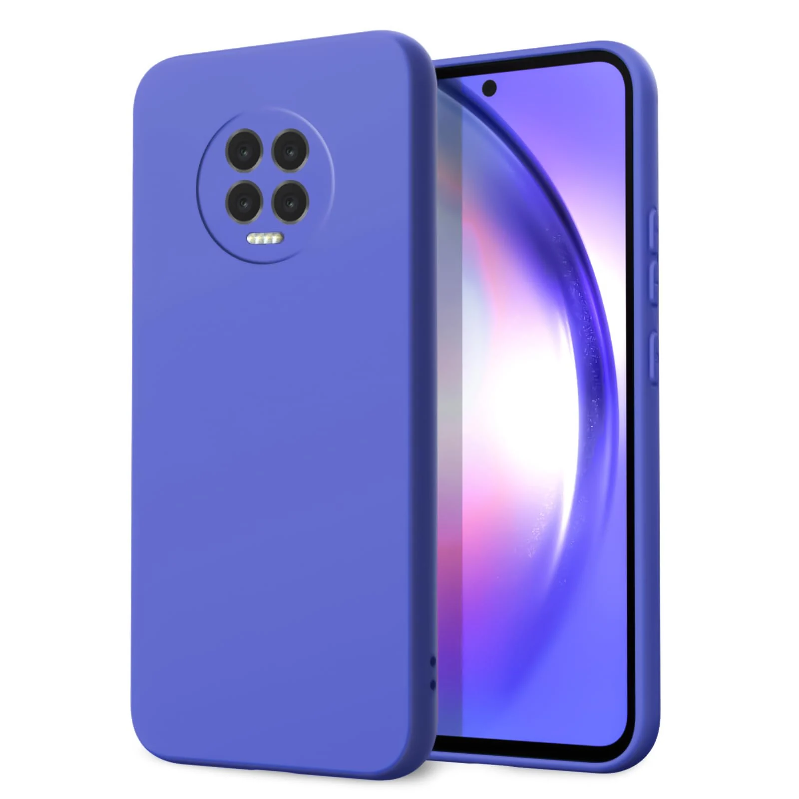 Dl3 Mobilak Infinix Note 7 Case,Soft Flexible Silicone Gel Rubber Bumper Cover,Slim Fit Full Body Shockproof Protective Phone Case (Light Purple)