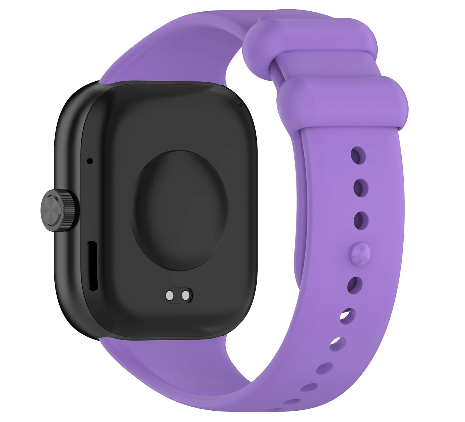 DL3 Mobilak Sport Strap Compatible with Xiaomi Redmi Watch 4/ Xiaomi Band 8 pro, Soft Silicone Sports Wristband for Men Women, Double Ring Adjustable Replacement - Purple