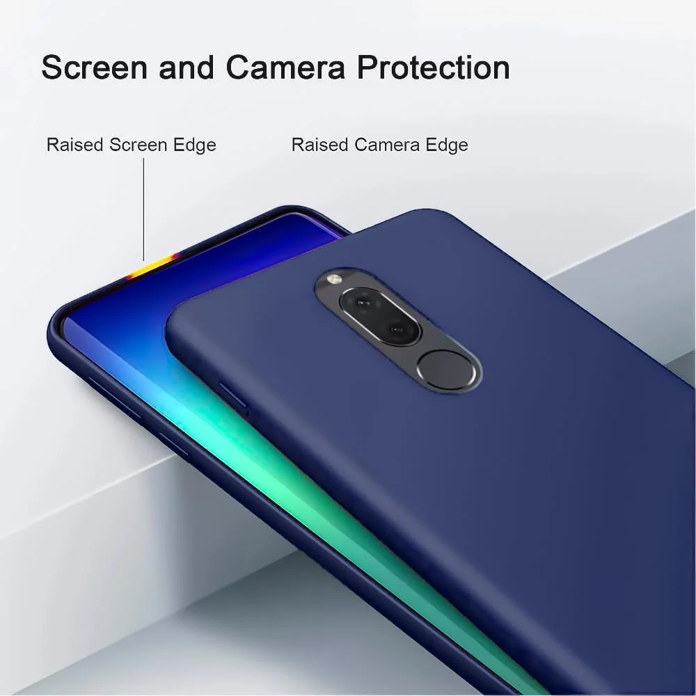 DL3 Mobilak Silicone Protective Case for Huawei Mate 10 Lite, Shock-absorbing protection, Scratch-resistant surface, Soft microfiber lining - Blue 1