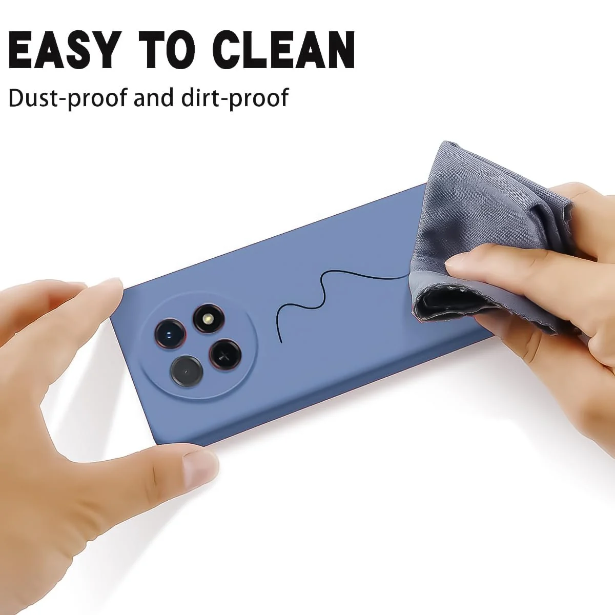 DL3 Mobilak Soft Silicone Protective Case for Huawei Nova Y91 4G / Huawei Enjoy 60X 4G with Microfiber Lining and Shockproof Design - Lavender