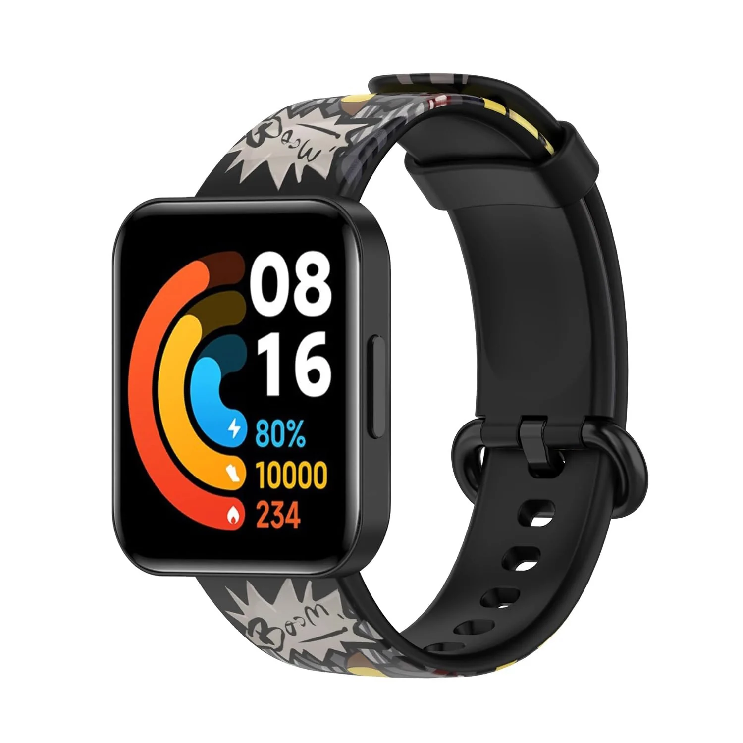 DL3 Mobilak Strap Compatible with Xiaomi Redmi Watch 2 Lite/Poco Watch/Redmi Watch 2 / Horloge 2 Soft Replacement Sport Silicone Strap - Black