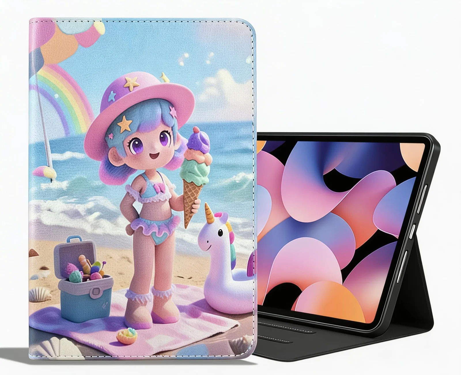 Dl3 Mobilak Case for Apple iPad 9/8/7 (10.2-Inch, 2021/2020/2019 Model, 9th/8th/7th Generation), Slim PU Leather Folio with Adjustable Stand, 3D Pattern Shock-Absorbing Tablet Cover (Style 2)