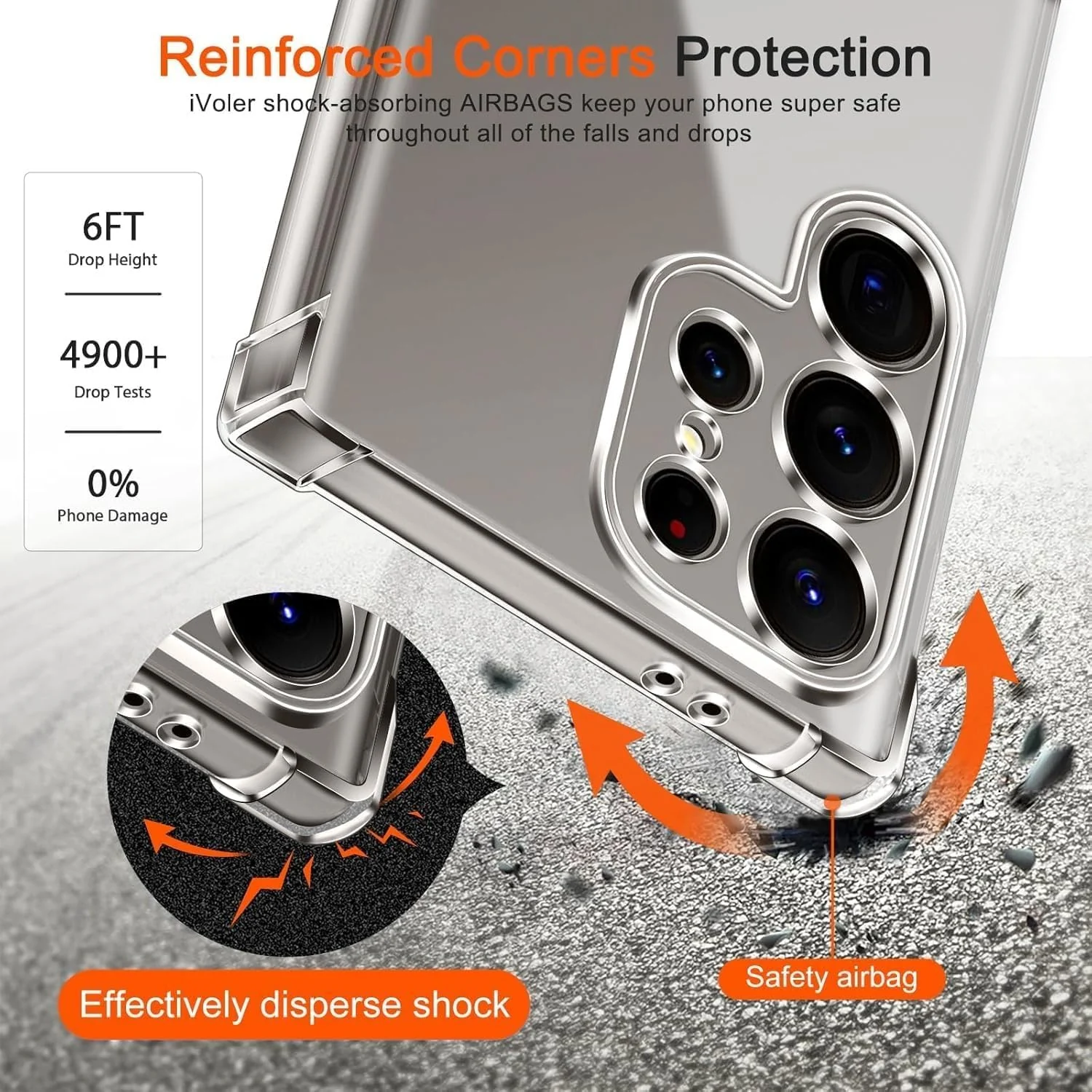 DL3 Mobilak Clear Protective Case for Samsung Galaxy S25 Ultra - Clear