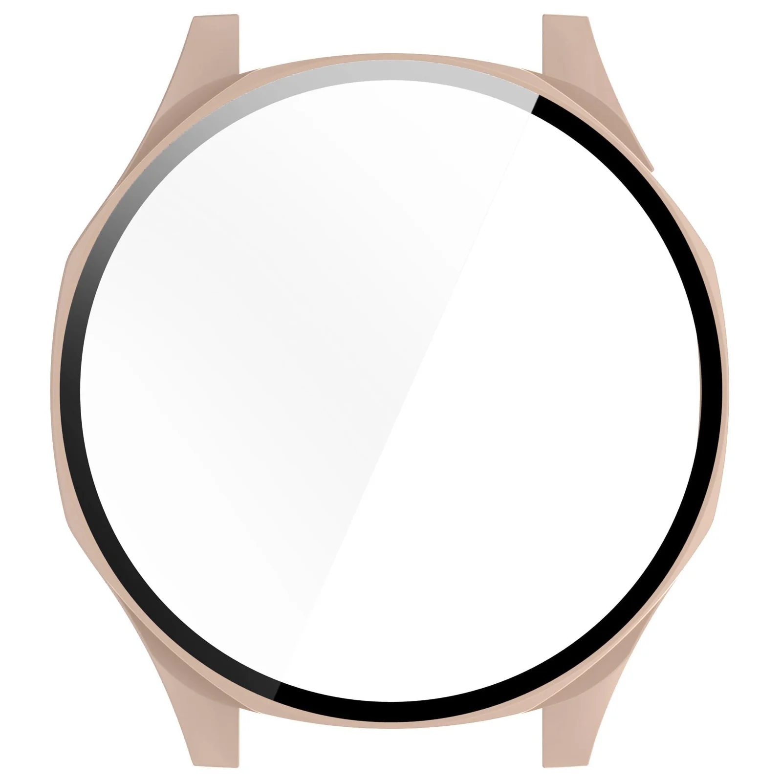 DL3 MOBILAK Full-Coverage Watch Case with Tempered Glass for Huawei Watch GT 4 46 mm, Pink