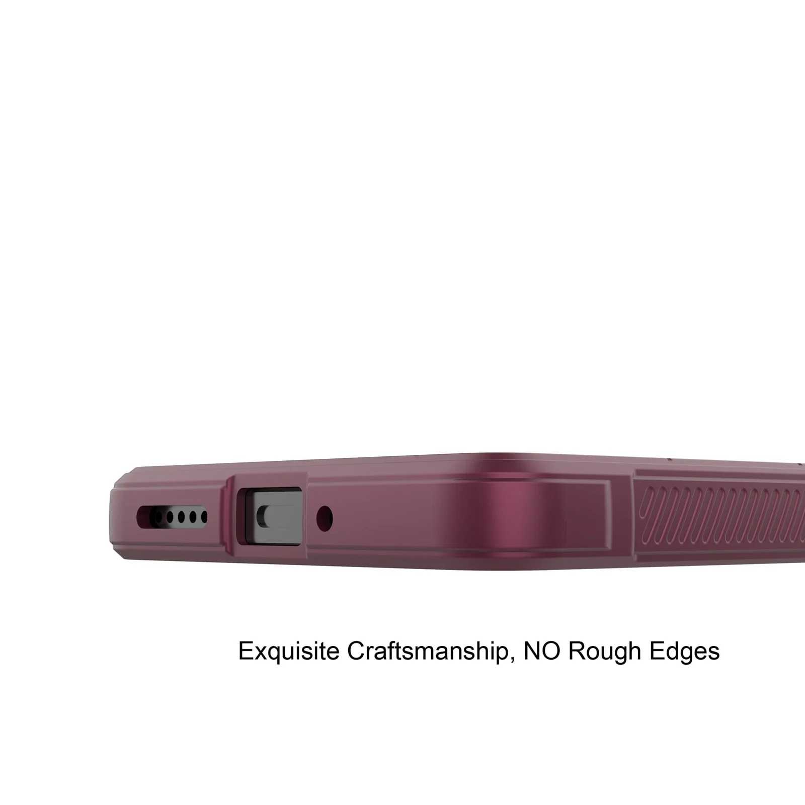 DL3 Mobilak Silicone Case for Xiaomi Redmi Note 13 Pro 4G/Poco M6 Pro 4G Heavy Duty Protective Shockproof Soft Flexible Protective Design Shock-TPU Cover With Camera Protection - Wine Red