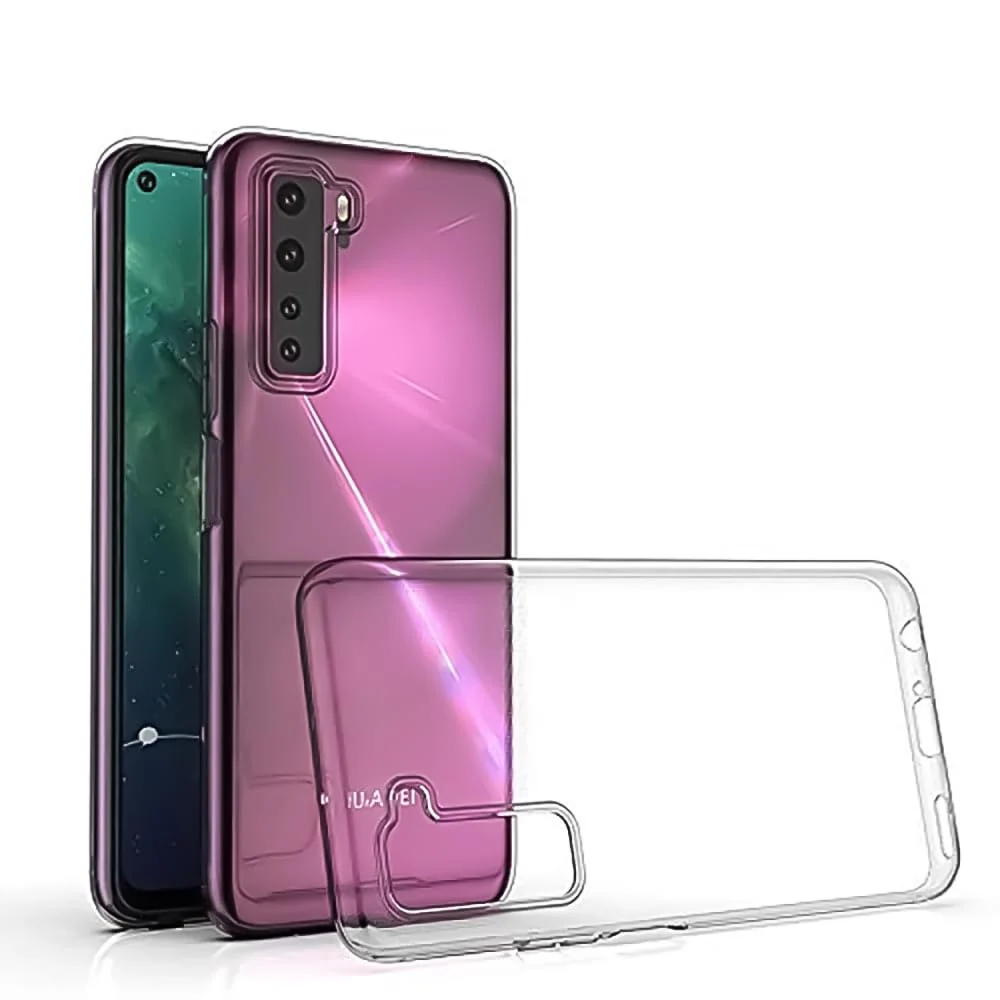 DL3 Mobilak Protective Case Compatible with Huawei Nova 7 SE Cover, Mobile Phone Case Thin Soft Silicone Anti-Yellow Protective Case - Clear