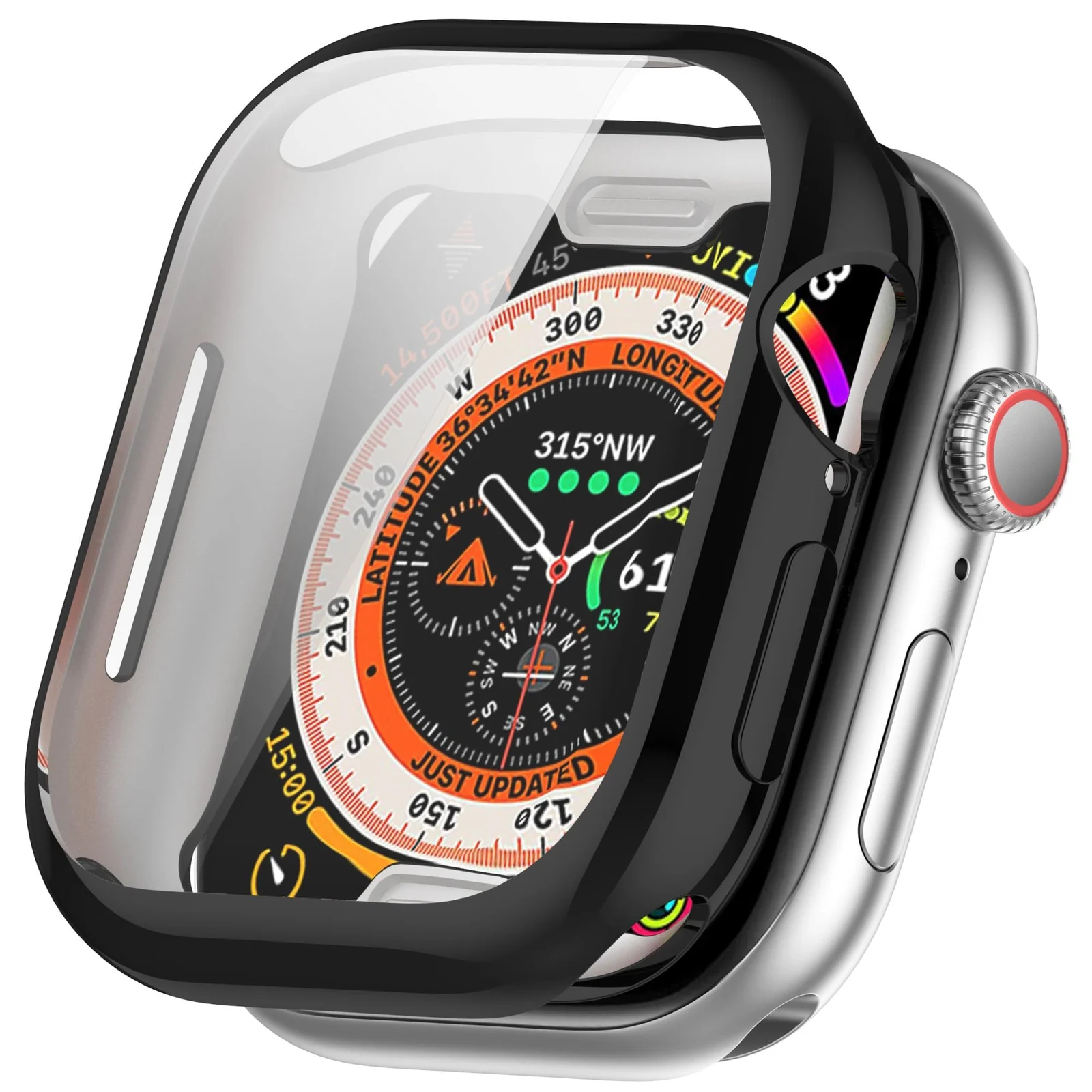 DL3 Mobilak Case Compatible with Apple Watch Series 11/10 46mm Case All-Around with Built-in Screen Protector Watch Soft TPU Shockproof Cover Slim Guard Thin Bumper Shell Protector