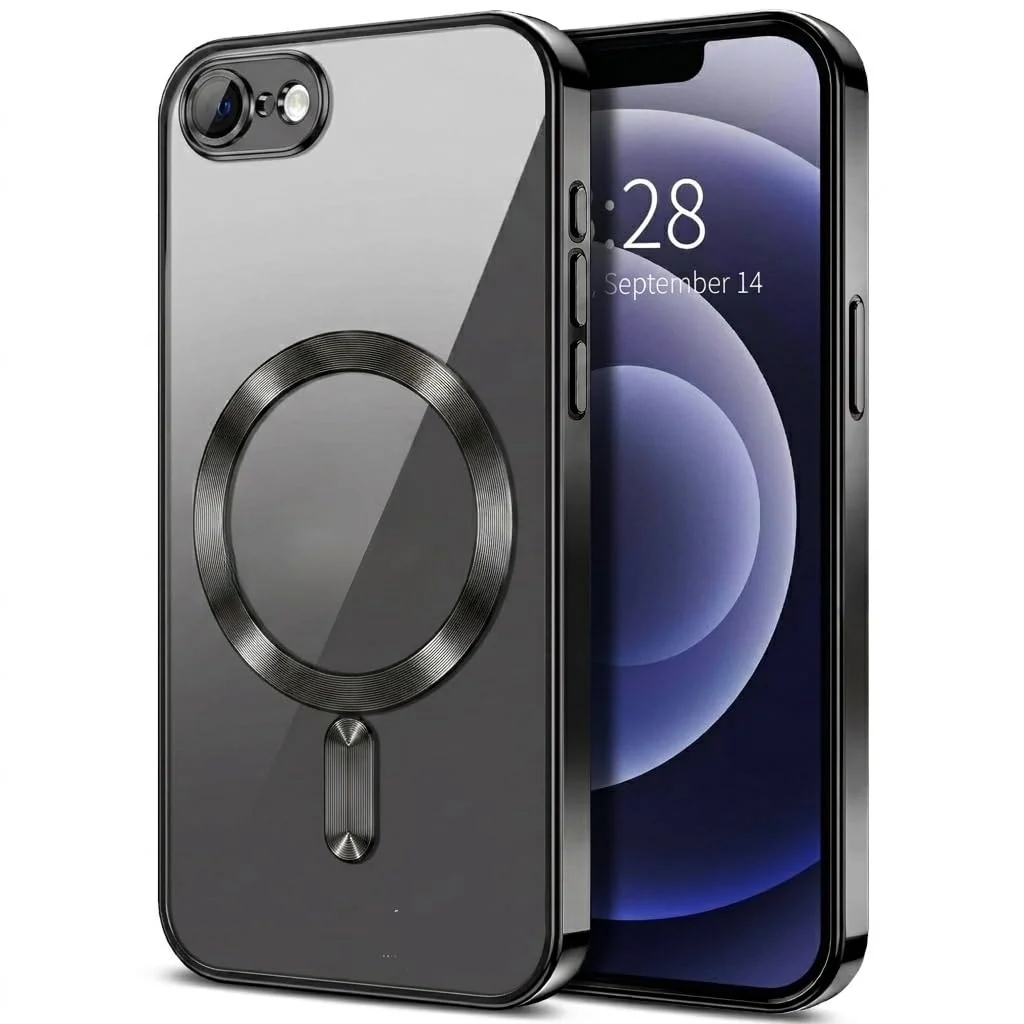 DL3 Mobilak Clear MagSafe-Compatible Magnetic Case for iPhone 7 / 8, iPhone SE 2022 / SE 2020 with Camera Protection and Military-Grade Protection