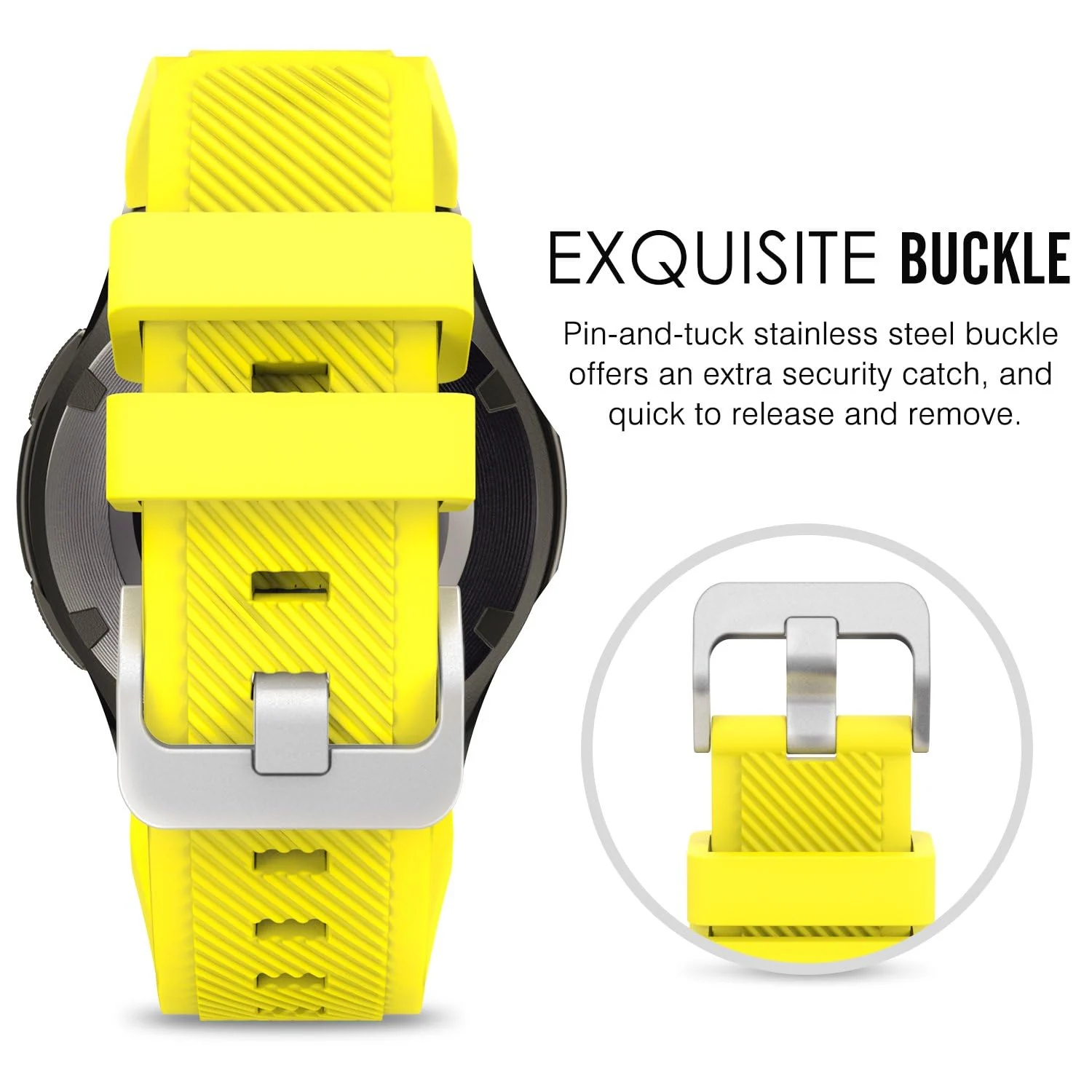 DL3 Mobilak Silicone Sport Band 22MM Xiaomi Redmi Watch 5 Active/5 Lite/Samsung Galaxy Watch 46mm/Watch 3 45mm/Gear S3/Huawei watch (GT6 GT5 GT4 GT3 GT2 GT 46MM)/GT2E/GT5 Pro/GT 6 Pro/Amazfit GTR 3/4 - Yellow