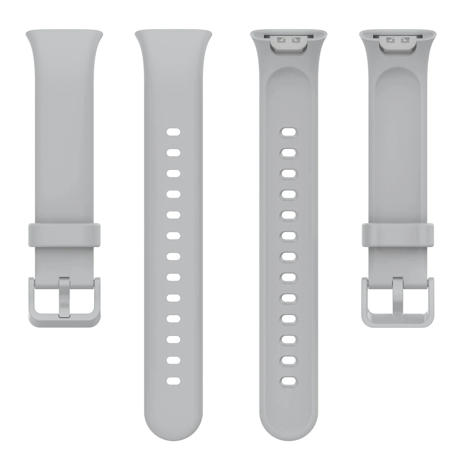 DL3 Mobilak Bands Compatible with Xiaomi Mi Band 7 Pro Watch Replacement Soft Durable Colourful Silicone Watch Band Sports Strap Wristband for Mi Band 7 Pro Smartwatch Accessories - Grey