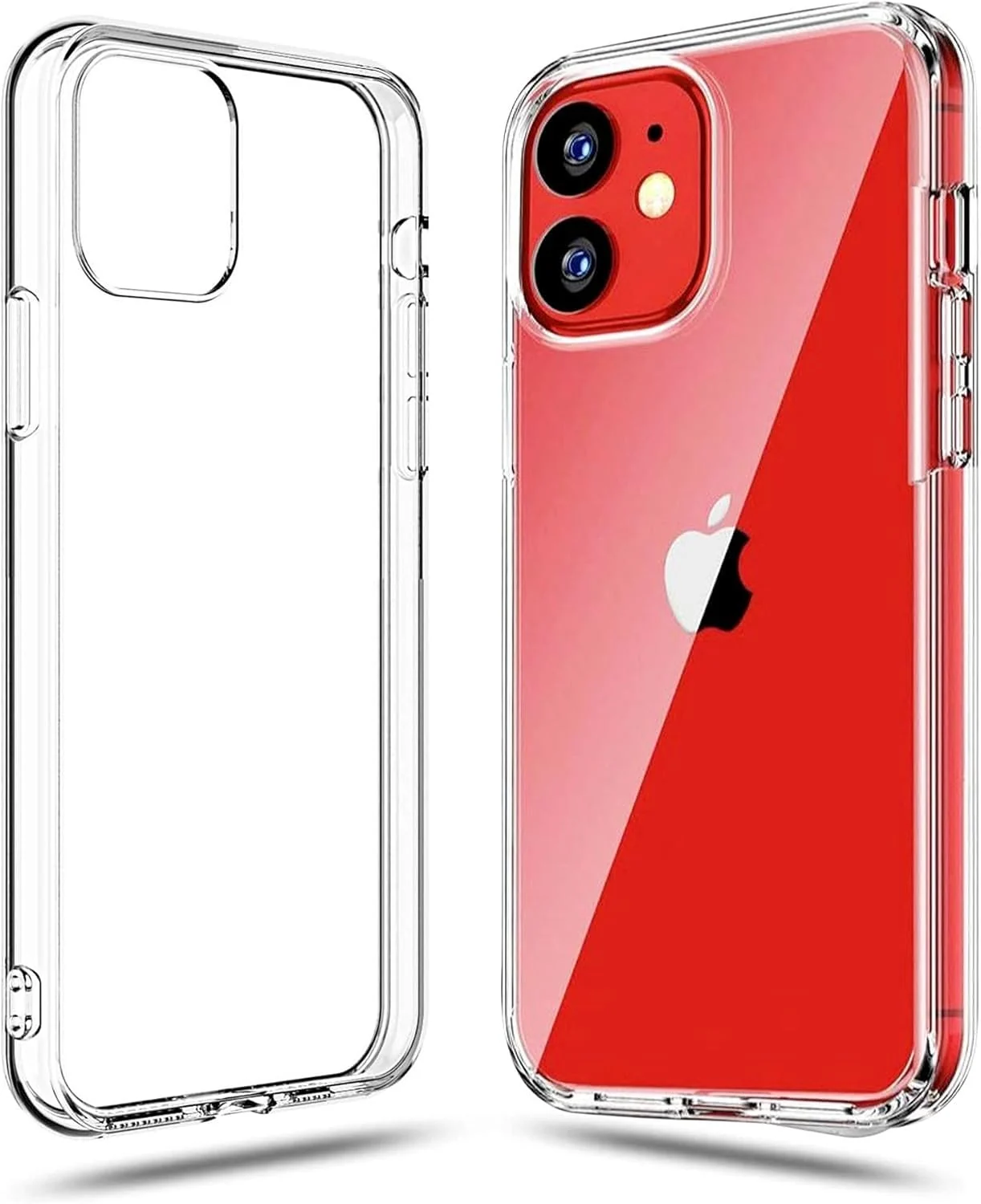 DL3 Mobilak Clear TPU Protective Case for iPhone 12 / 12 Pro with Camera Protection and Shockproof Design - Clear