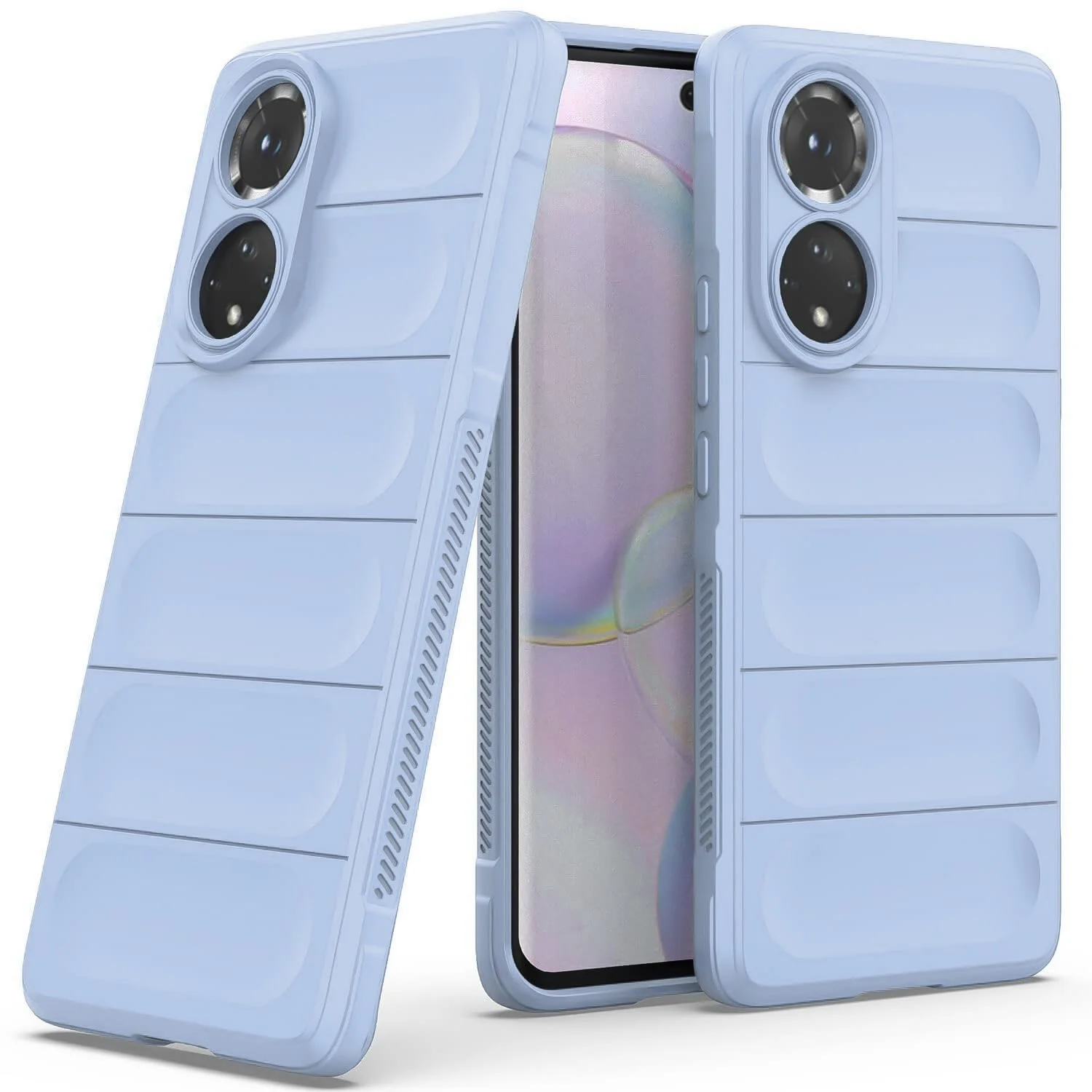 DL3 Mobilak Flexible Silicone and TPU Protective Case with Camera Protection for Honor 50 / Huawei Nova 9 - Baby Blue