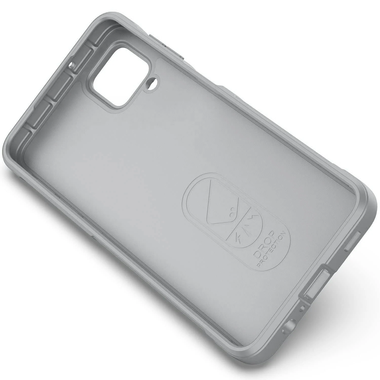 DL3 Mobilak Flexible Silicone and TPU Protective Case with Camera Protection for Samsung Galaxy A12 / M12 - Gray