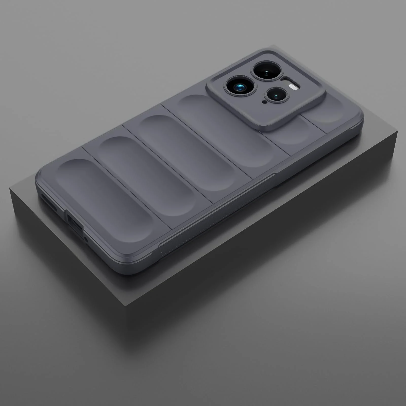DL3 Mobilak Flexible Silicone and TPU Protective Case with Camera Protection for realme GT 7 Pro 5G - Dark Gray