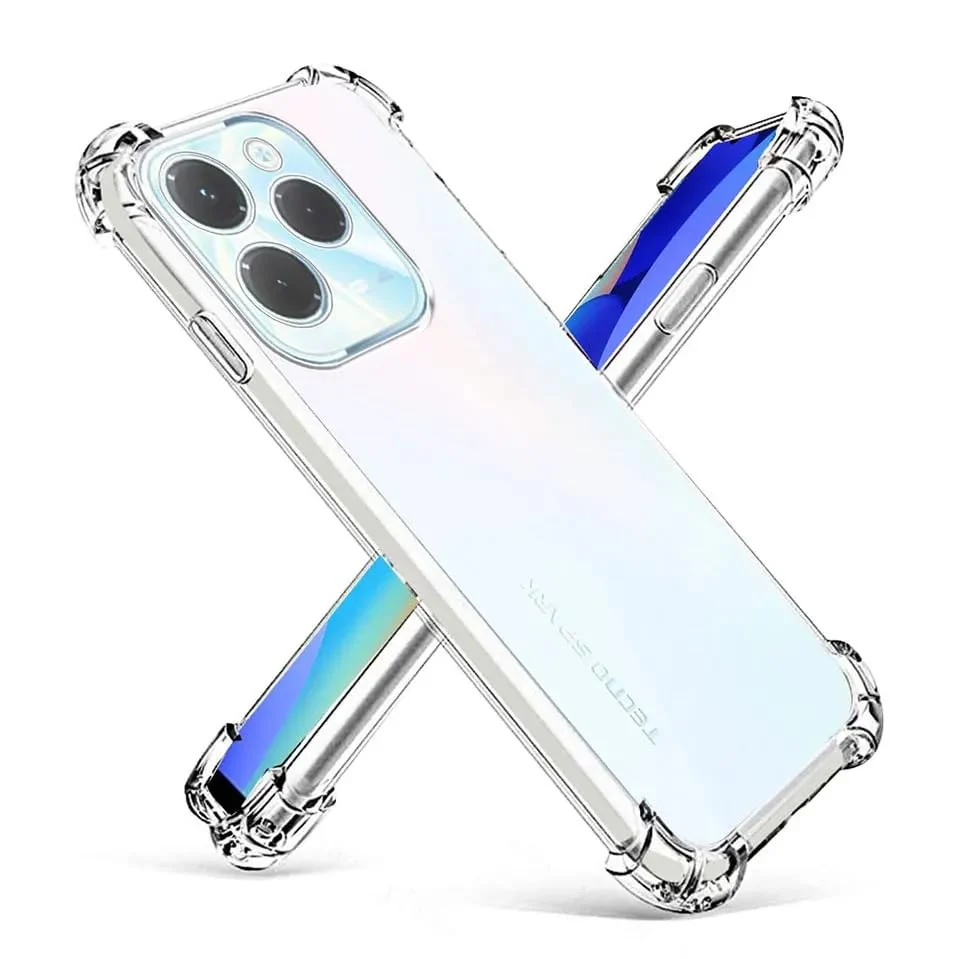 DL3 Mobilak Clear TPU Protective Case for Infinix Hot 40 / 40 Pro with Camera Protection and Shockproof Design - Clear