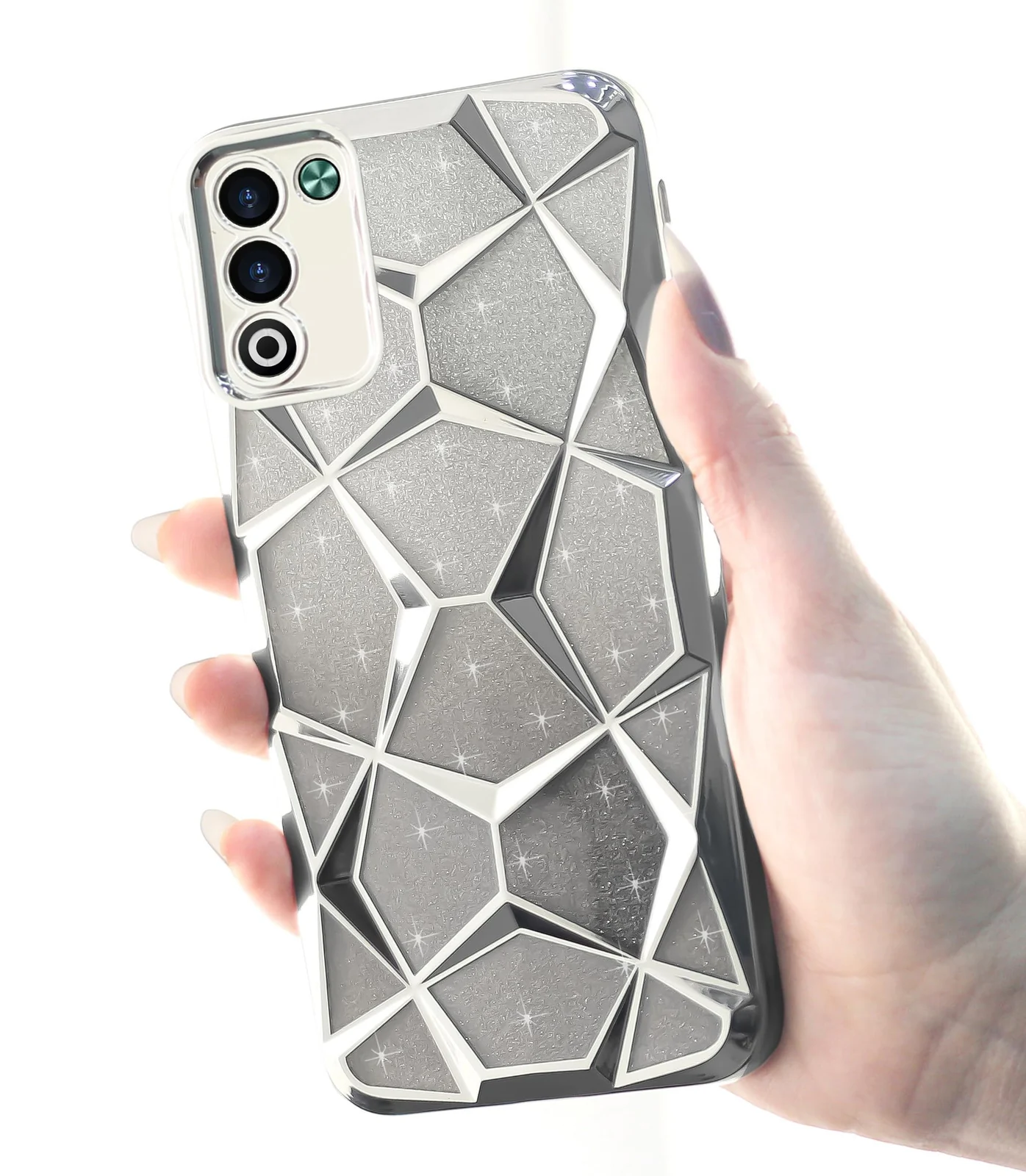 DL3 MOBILAK Gradient Glitter TPU Phone Case for OPPO A5 4G