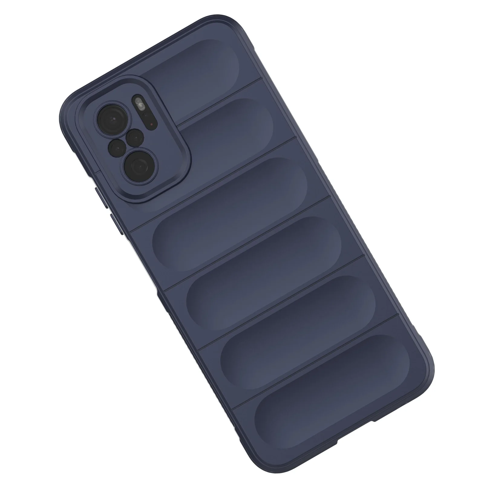DL3 Mobilak Flexible Silicone and TPU Protective Case with Camera Protection for Xiaomi Redmi Note 10 4G / Note 10S - Blue