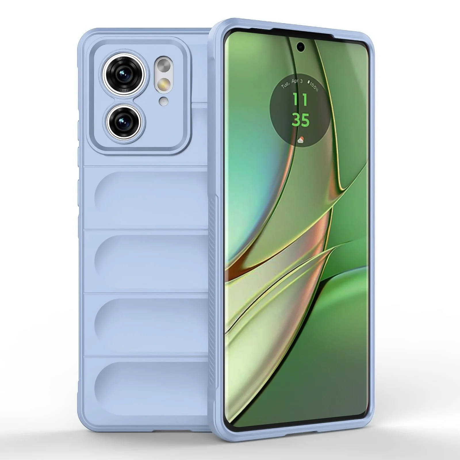 DL3 Mobilak Rugged Protective Case for Motorola Edge 40 5G, Camera protection, Shock-absorbing protection, Non-slip grip - Baby Blue