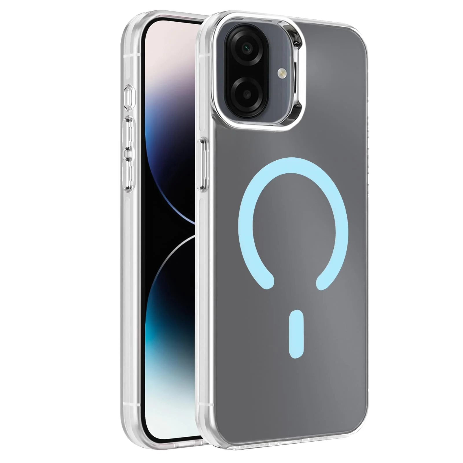 DL3 Mobilak Case for Samsung Galaxy A07 / A06 Crystal Clear [Not Compatible with MagSafe] Soft TPU Gel Case Flexible Silicone Anti-Scratch Transparent TPU Cover - Baby Blue