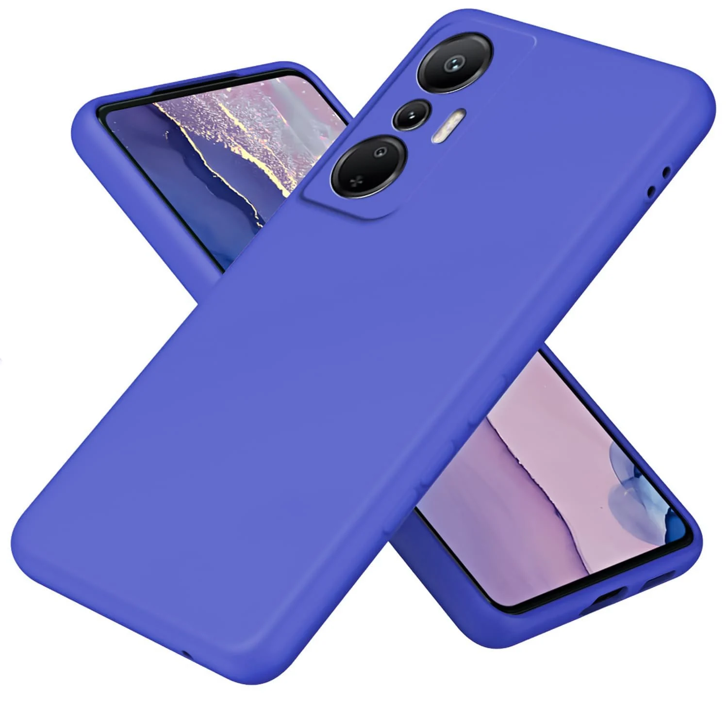 Infinix Hot 20 4G — DL3 Mobilak Liquid Silicone Protective Case with Soft Microfiber Lining with Full Camera Protection for Infinix Hot 20 4G