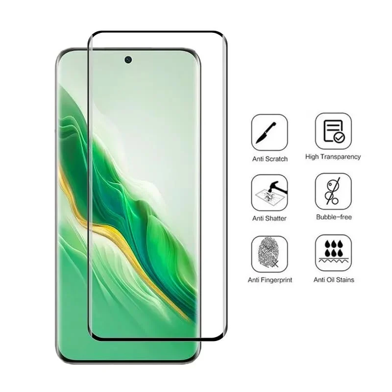 DL3 Mobilak Screen Protector for Honor Magic 6 Pro, Tempered Glass Screen Saver Premium HD Protective, Scratch Resistant, NO-Bubble, 9H Hardness, Full Coverage Film - Clear