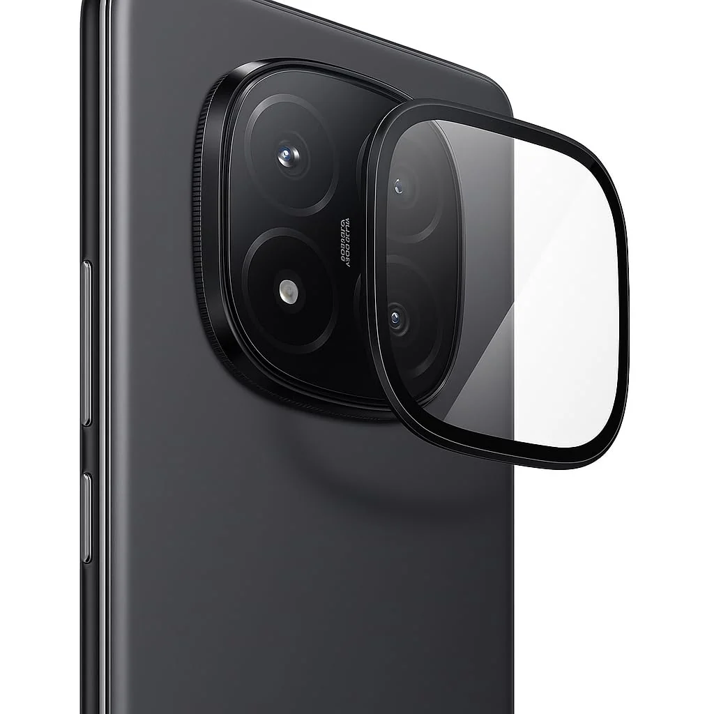 DL3 Mobilak Camera Lens Protector for Xiaomi Redmi Note 14 Pro+ Plus 5G Accessories, 9H Tempered Glass Metal Individual Ring Camera Cover Screen Protector, Case Friendly, Anti Scratch