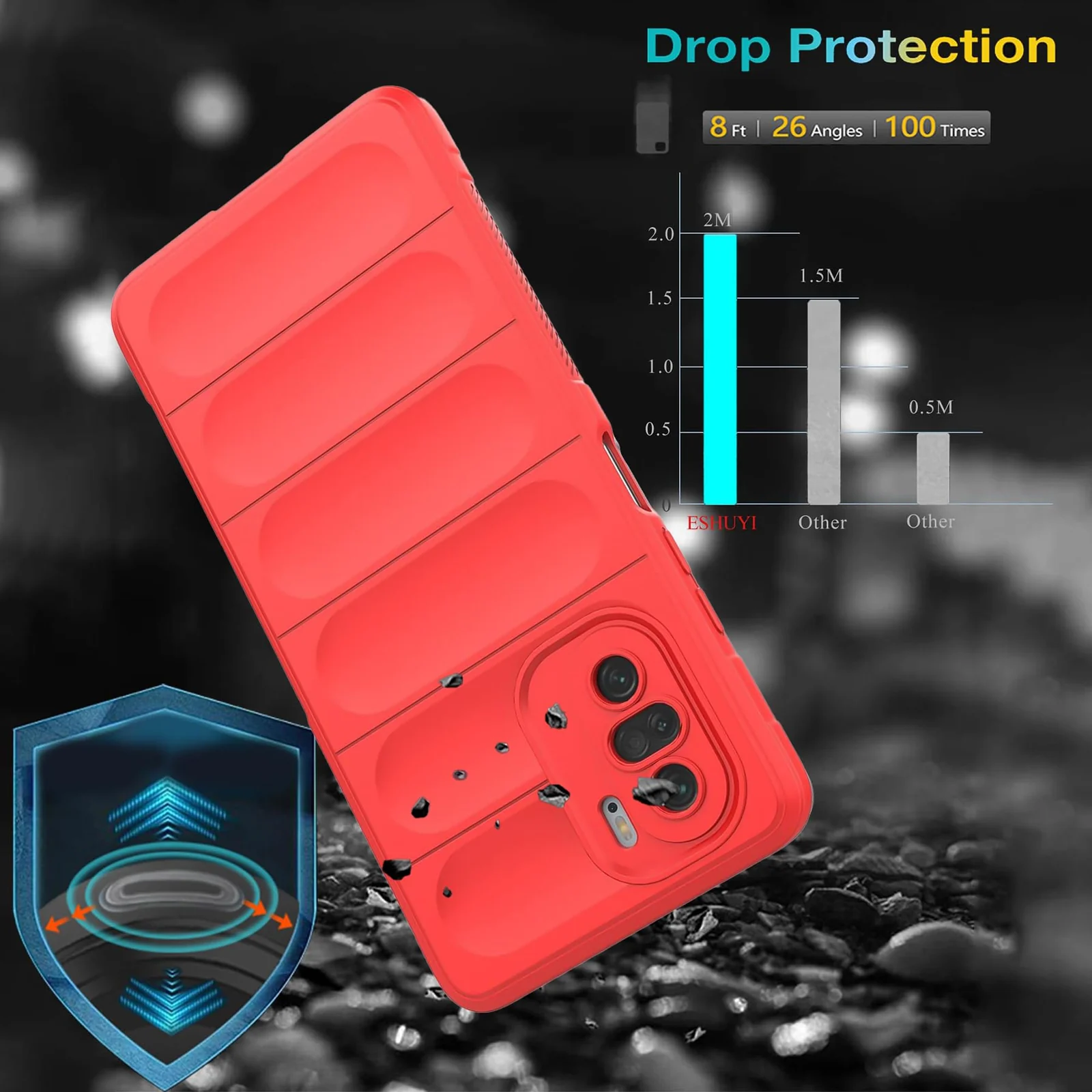 DL3 Mobilak Flexible Silicone and TPU Protective Case with Camera Protection for Xiaomi Poco F3 / RedMi K40 / K40 Pro / Mi 11i / Mi 11X - Dark Gray