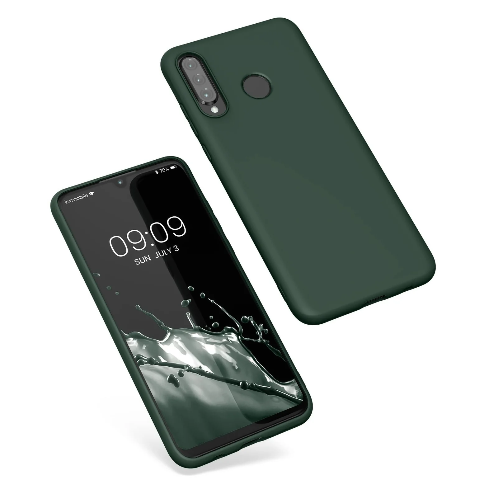DL3 Mobilak Soft Silicone Protective Case for Huawei Y9S / Honor 9X Pro / P Smart Pro 2019 with Microfiber Lining and Shockproof Design - Green