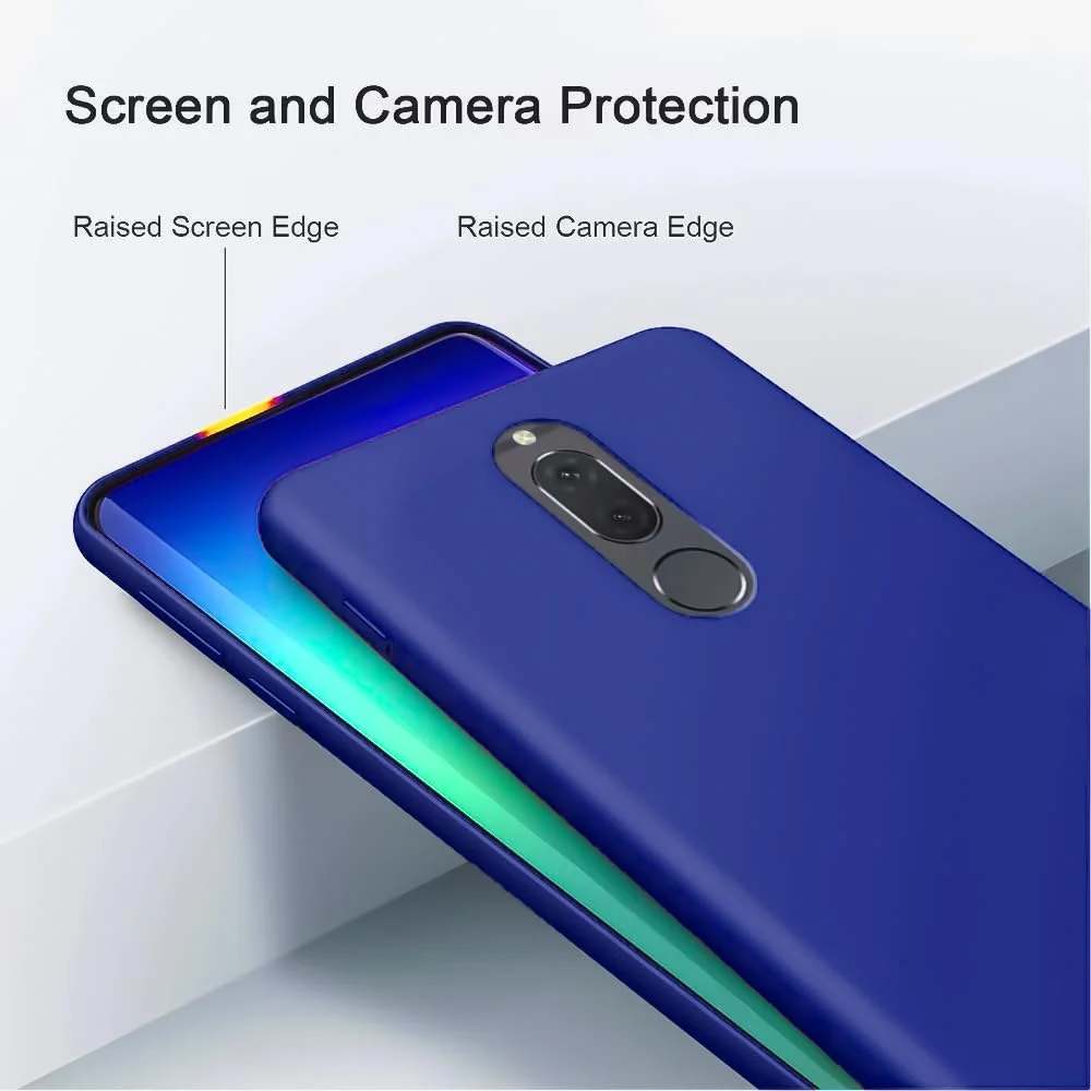 DL3 Mobilak Silicone Protective Case for Huawei Mate 10 Lite, Shock-absorbing protection, Scratch-resistant surface, Soft microfiber lining - Pepsi