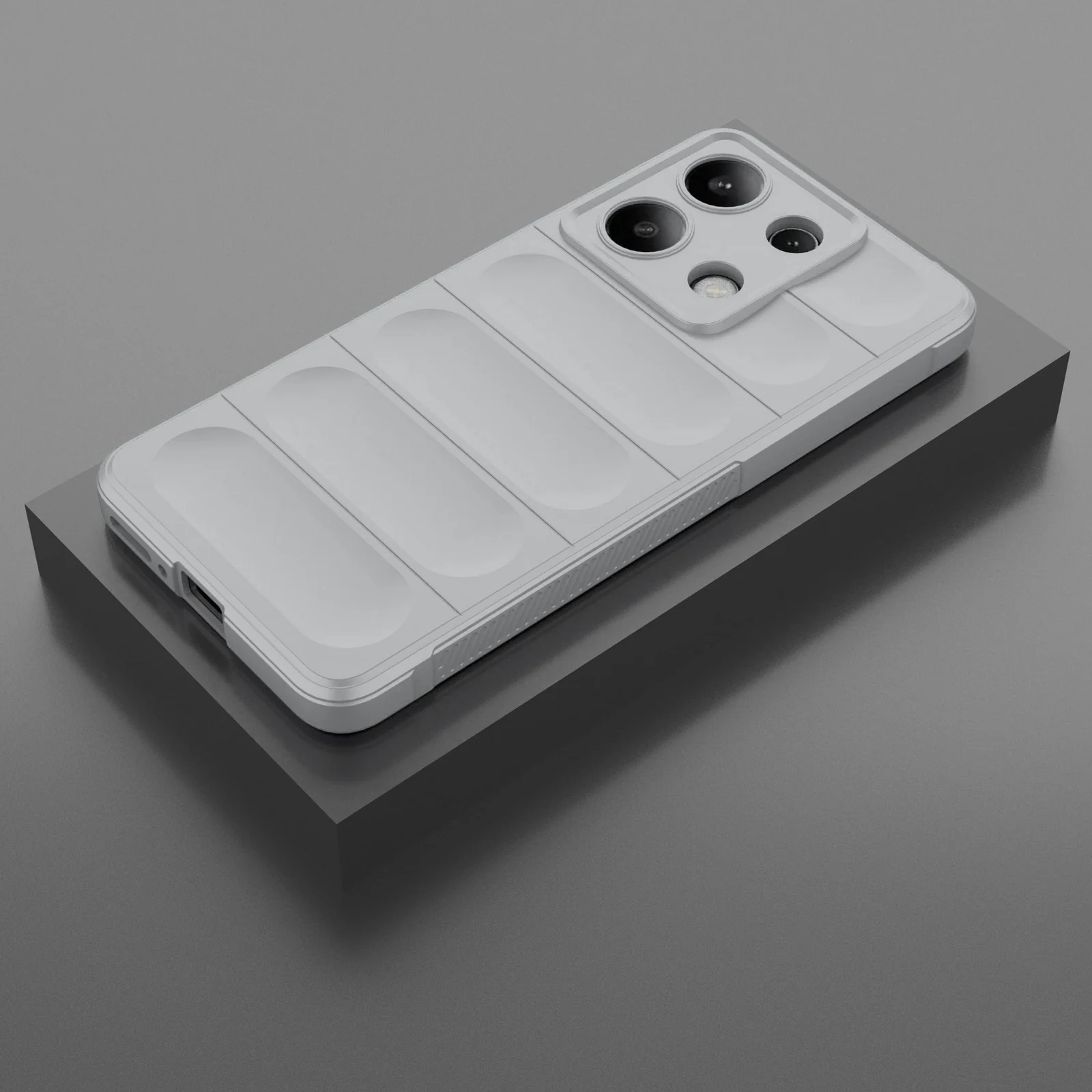 DL3 Mobilak Rugged Protective Case for Xiaomi Redmi Note 13 4G, Camera protection, Shock-absorbing protection, Non-slip grip - Gray