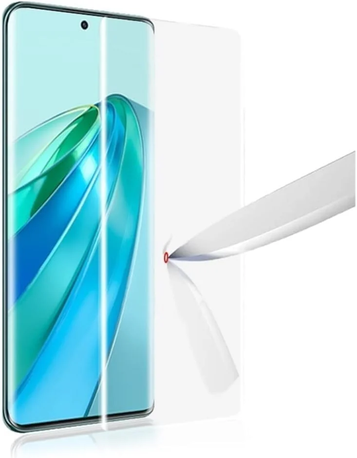 DL3 Mobilak Full Glass Screen Protector For Honor X9a, UV Tempered Glass, Full Glue Cover, Screen Protector For Fingerprint Unlock, 1 Count - Clear