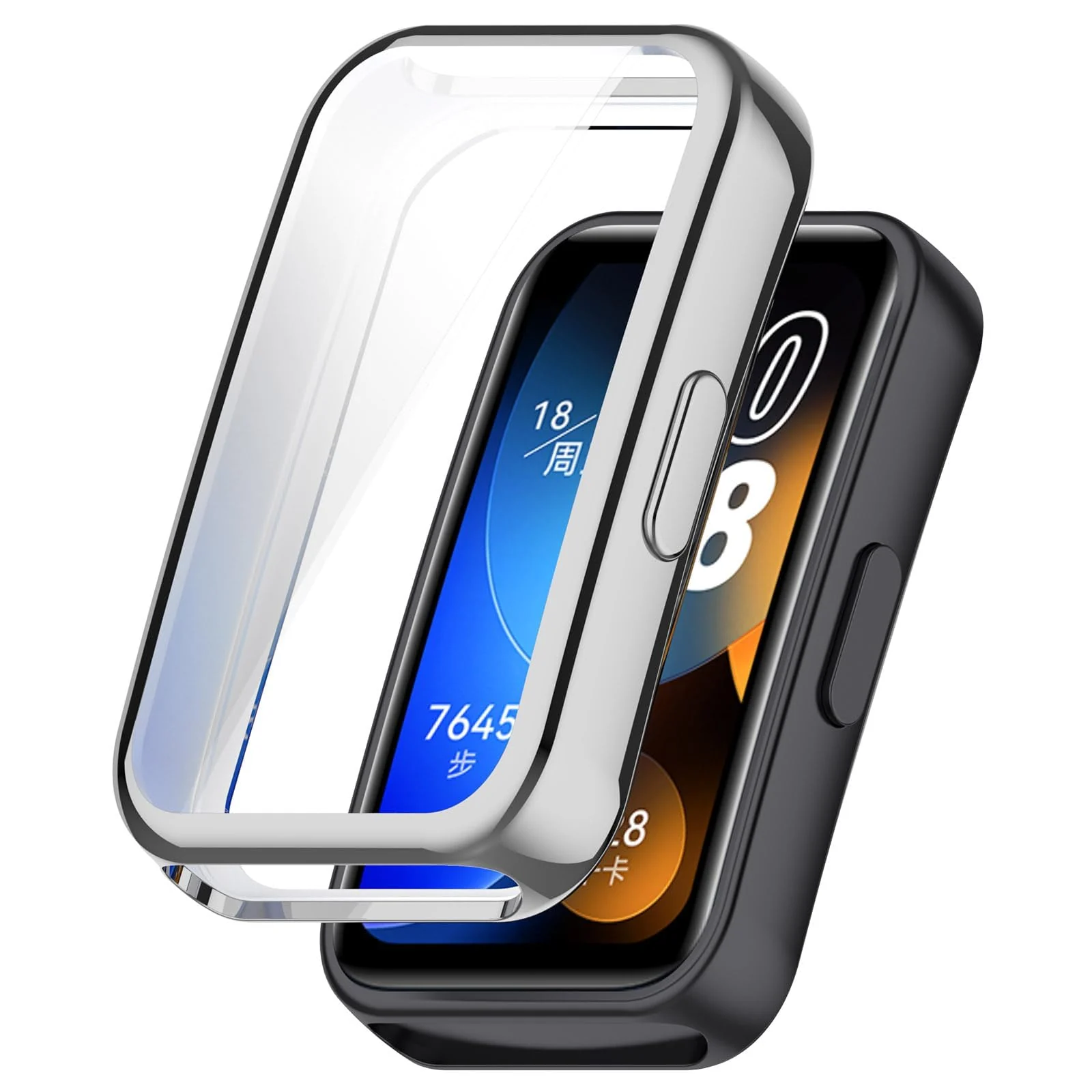 DL3 Mobilak Case for HUAWEI Band 9 / HUAWEI Band 8 TPU Silicon All-Around Screen Protector Cover Bumper Protector Full Cover Screen Protection
