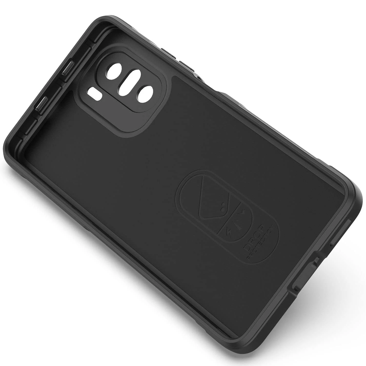 DL3 Mobilak Flexible Silicone and TPU Protective Case with Camera Protection for Xiaomi Poco F3 / RedMi K40 / K40 Pro / Mi 11i / Mi 11X - Black