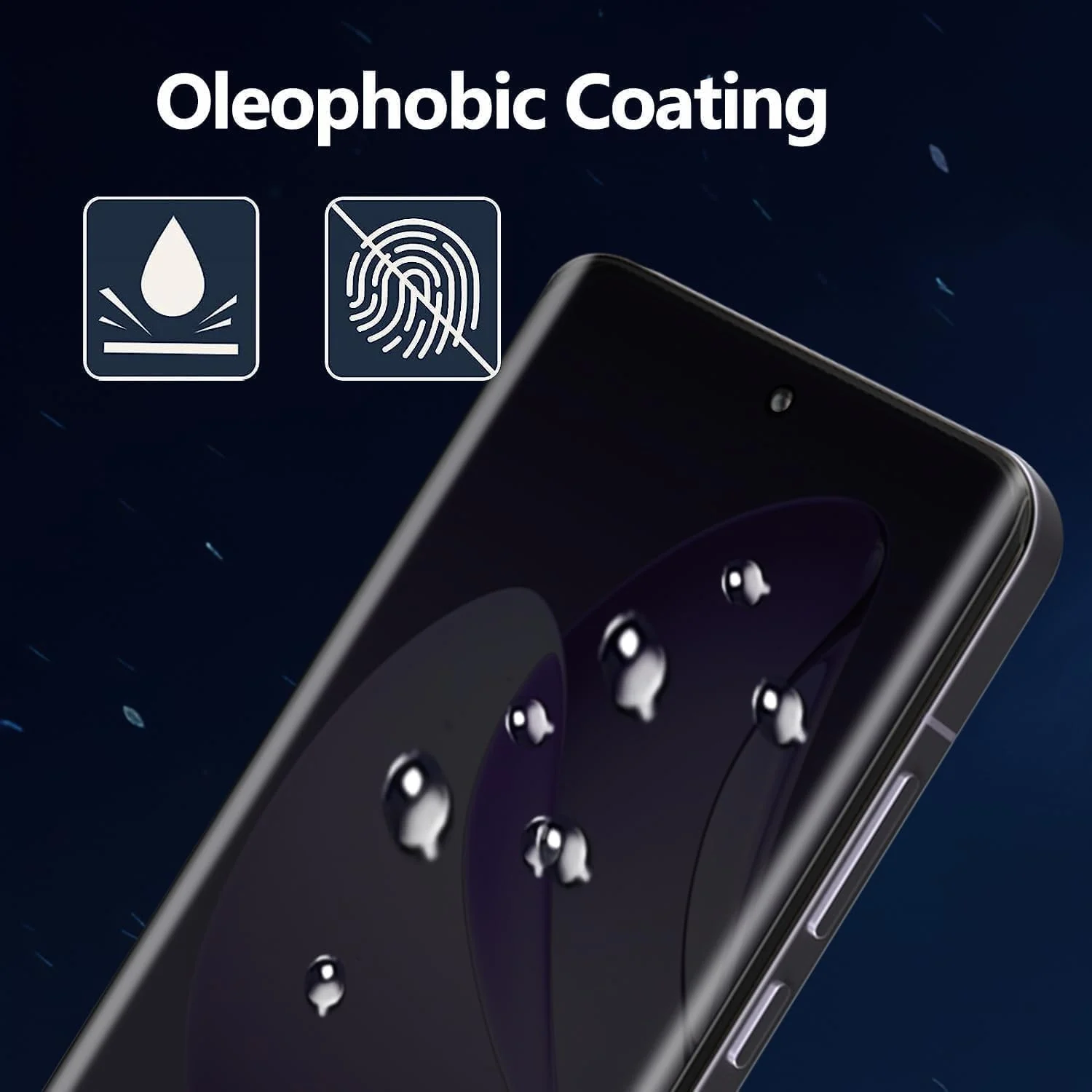 Mobigon Screen Protector for vivo V29 / vivo V29 Pro UV Glass Fingerprint Reader Support 3D Curved Anti-Spy Tempered Glass Screen Protector - Privacy