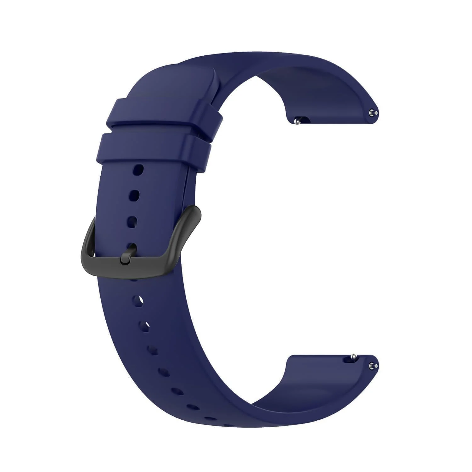 DL3 Mobilak Silicone Buckle Band 22MM Strap For Xiaomi Redmi Watch 5 Active/5 Lite/Samsung Galaxy Watch 3 45mm/Watch 46mm/Gear S3/Huawei watch GT5 GT4 GT3 GT2 GT 46MM/GT2E/GT3 Pro GT 5 Pro - Navy Blue