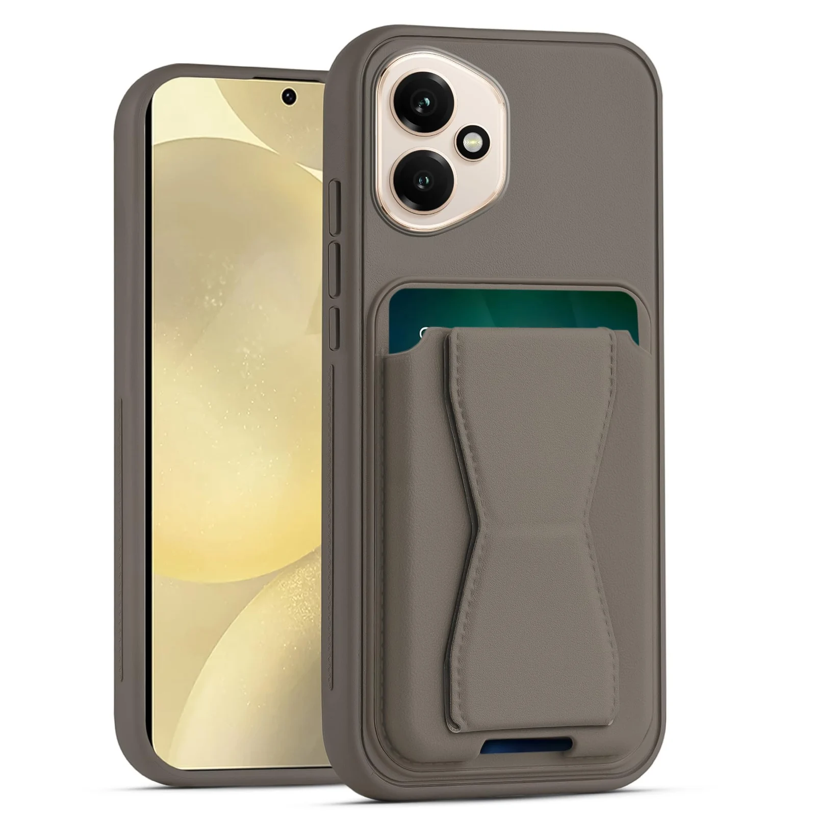 Dl3 Mobilak Leather Wallet Case Compatible with Honor 400 5G, Leather Back Cover With TPU Frame, Shockproof Protective Phone Case with Card Holder Stand (Black)