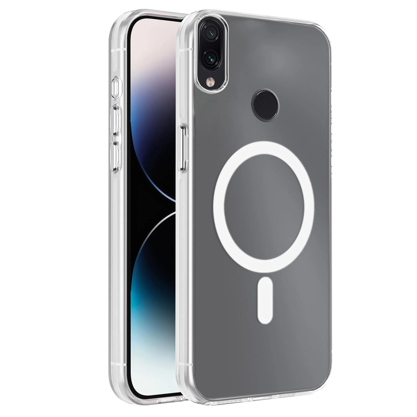 DL3 Mobilak Case For Xiaomi Redmi Note 7 / Redmi Note 7 Pro Case Crystal [Not Compatible with MagSafe] Soft TPU Gel Case Flexible Silicone Anti-Scratch TPU Cover - Clear