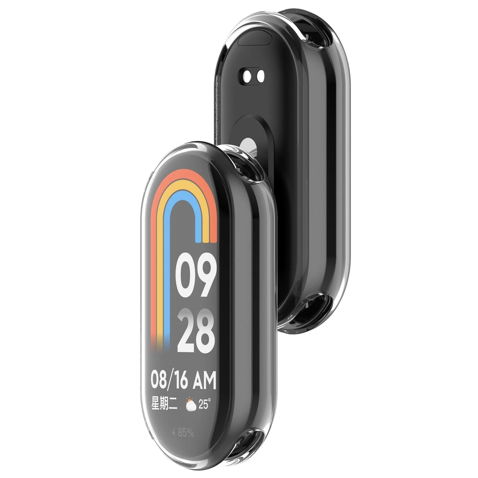 DL3 Mobilak Case Cover for Xiaomi Mi Band 10/9 / 8, Soft HD TPU Film Case, Lightweight cover, Anti-Scratch and Anti-Fall for Protective Shell For Xiaomi Smart Band 10/9/8 - Clear