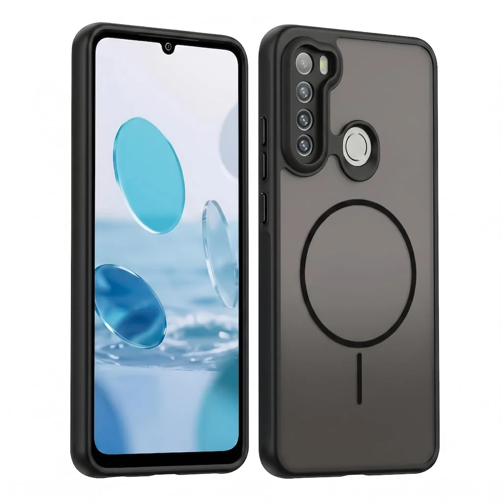 Dl3 Mobilak Case For Xiaomi 11T / Xiaomi 11T Pro Translucent Matte PC Back & Soft TPU Edge, [Not Compatible with MagSafe] Anti-Scratch Shockproof Protective Cover with Full Camera Protection - Black