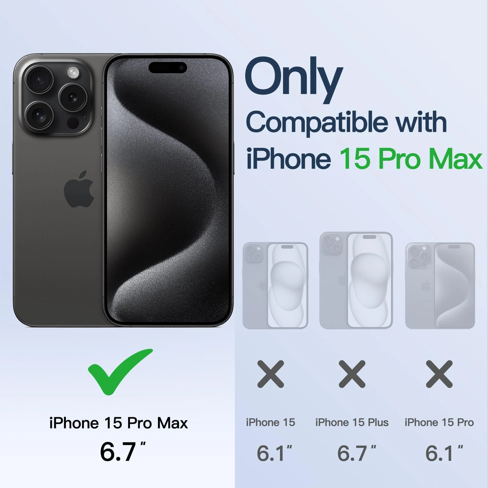 DL3 Mobilak Plated-Edge Protective Case for iPhone 15 Pro Max 6.7-Inch, Compatible with MagSafe accessories, Supports wireless charging, Shock-absorbing protection - Black