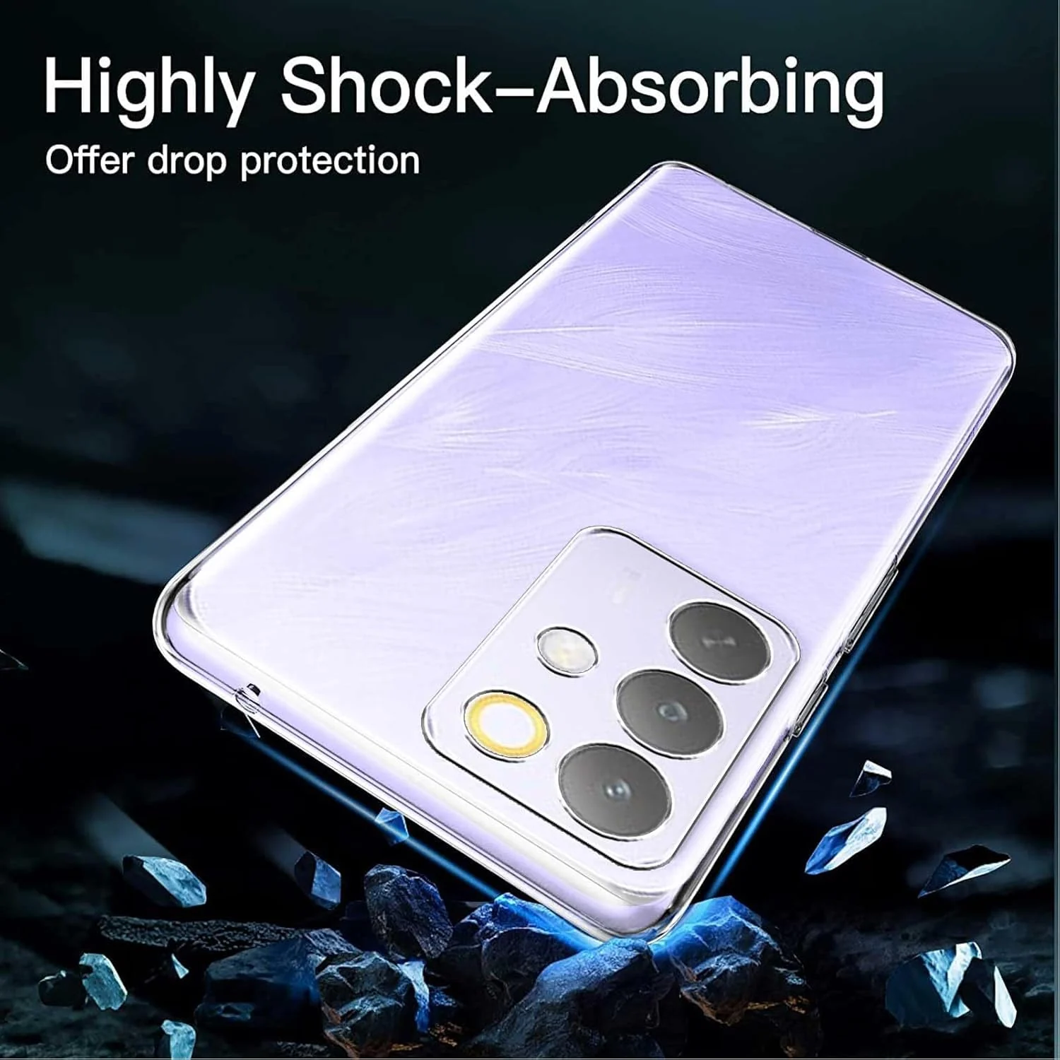 DL3 Mobilak Case Compatible with realme C85 Pro Case Crystal Soft TPU Gel Case Flexible Silicone Anti-Scratch TPU Cover - Clear
