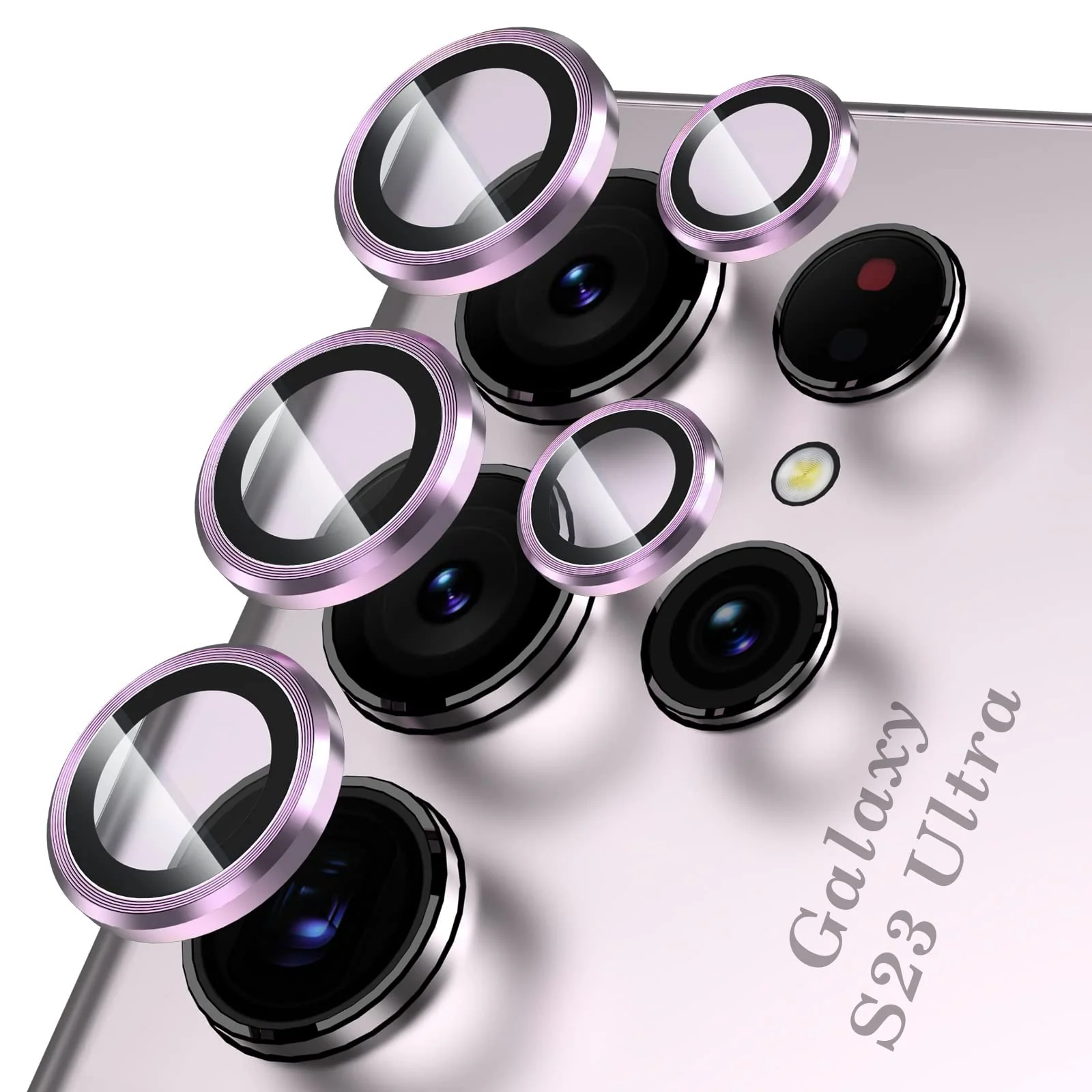 DL3 Mobilak Camera Lens Protector for Samsung Galaxy S23 Ultra, Camera protection, Shock-absorbing protection, Scratch-resistant surface - Lavender