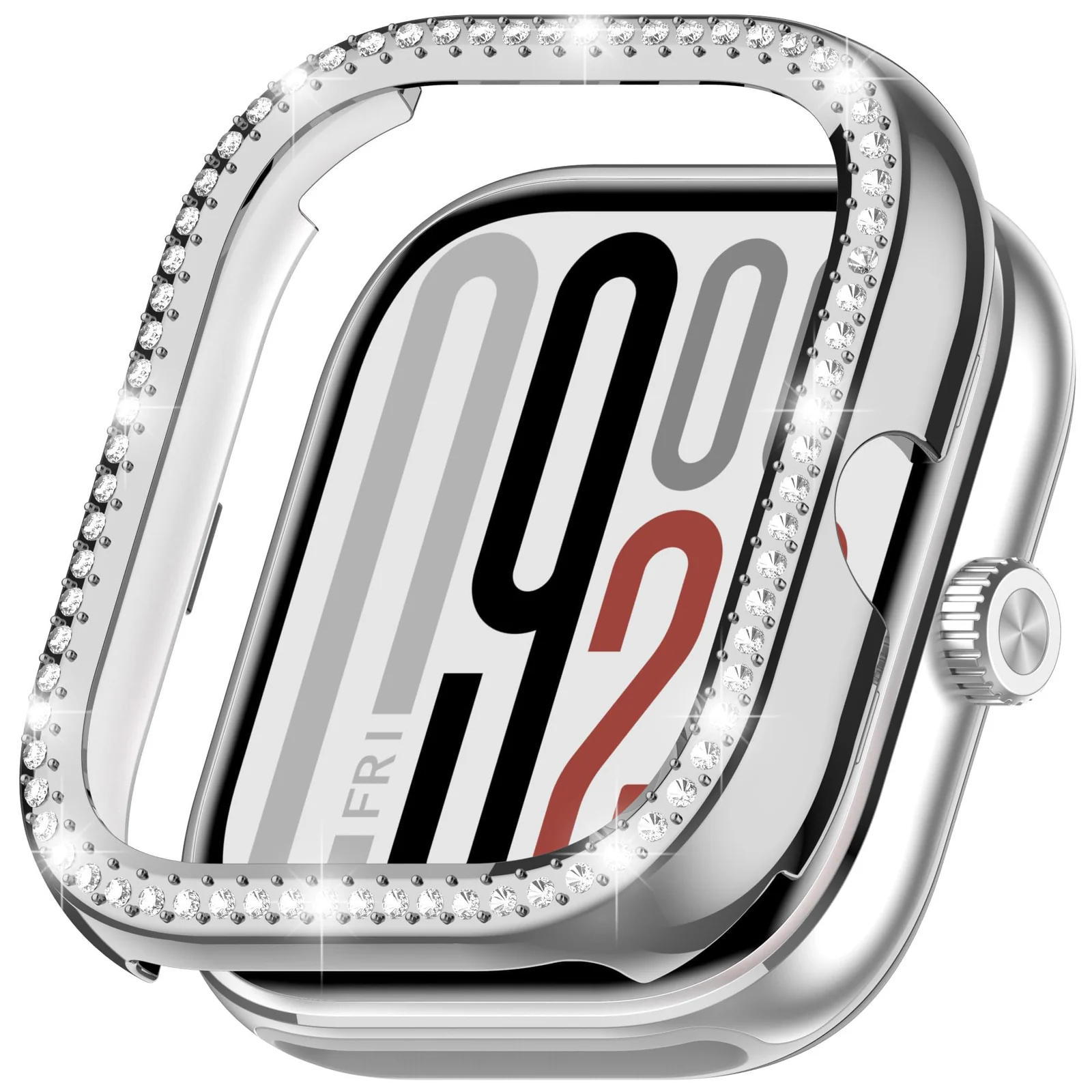 DL3 MOBILAK Bling Hard PC Watch Bumper Case for Xiaomi Redmi Watch 4 and Redmi Watch 5 - Silver