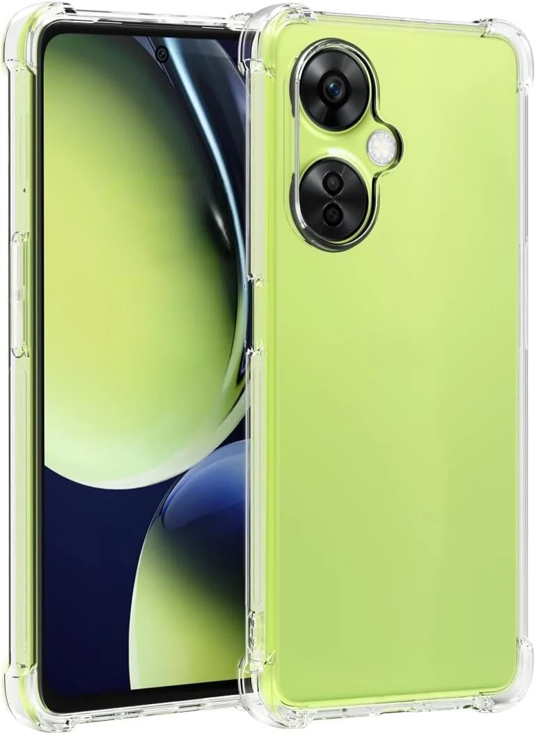 DL3 Mobilak Case Compatible with Infinix Hot 30i, Cover Silicone TPU Gorilla Anti-shock Protector Camera Shockproof Corners - Clear