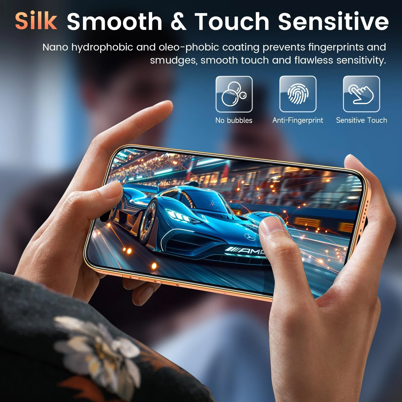 DL3 Mobilak for iPhone 17 Pro Max 6.9-Inch Tempered Glass Screen Protector, 9H Hardness Anti-Scratch Tempered Glass flim, Case Friendly, Anti-Scratch For iPhone 17 Pro Max - Clear